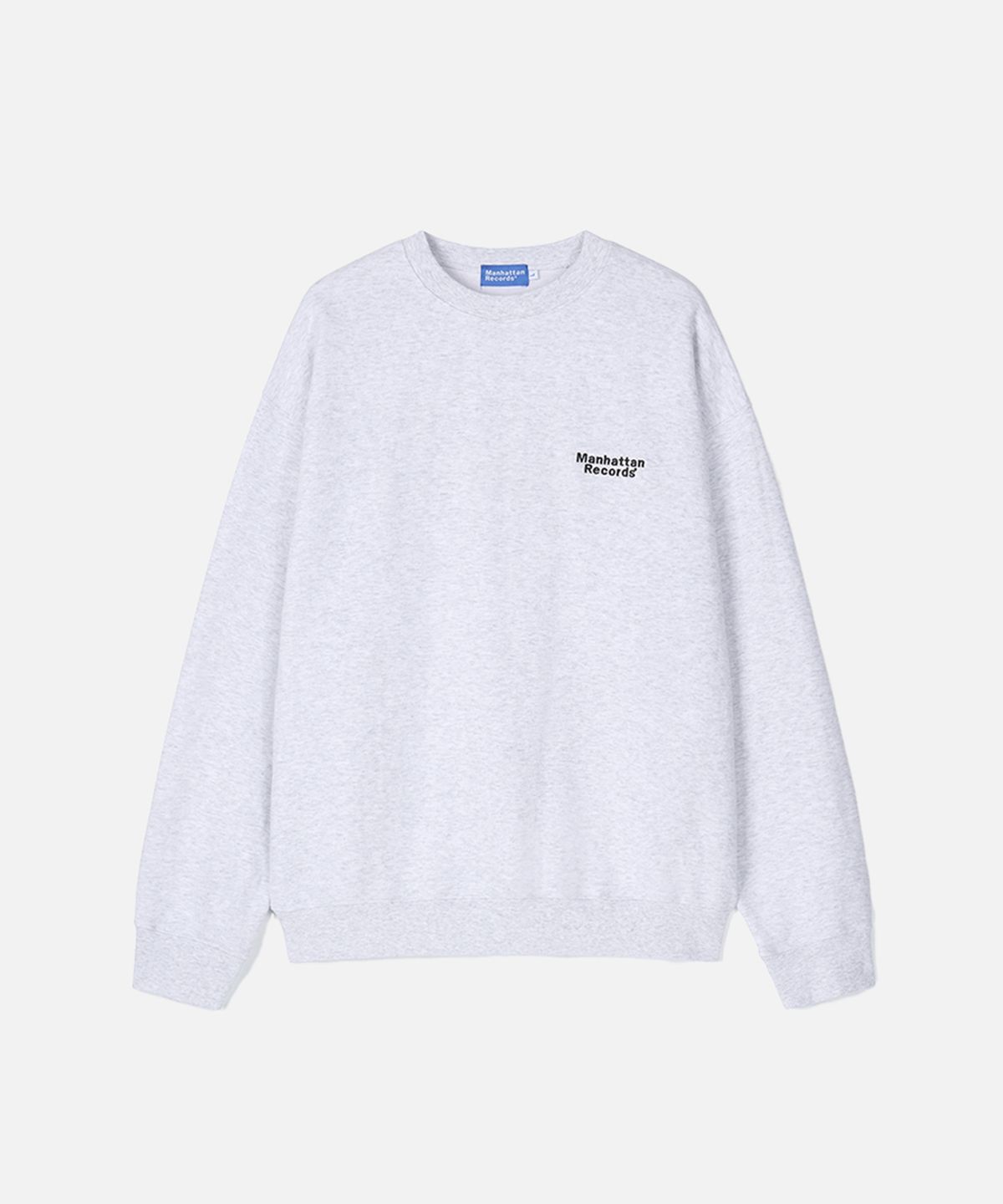 맨하탄레코즈(MANHATTAN RECORDS) MR RECORDS Logo Crew Neck - Light Grey