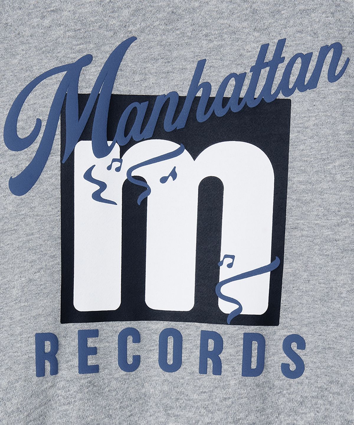 맨하탄레코즈(MANHATTAN RECORDS) MR Script Logo Crew Neck - Grey