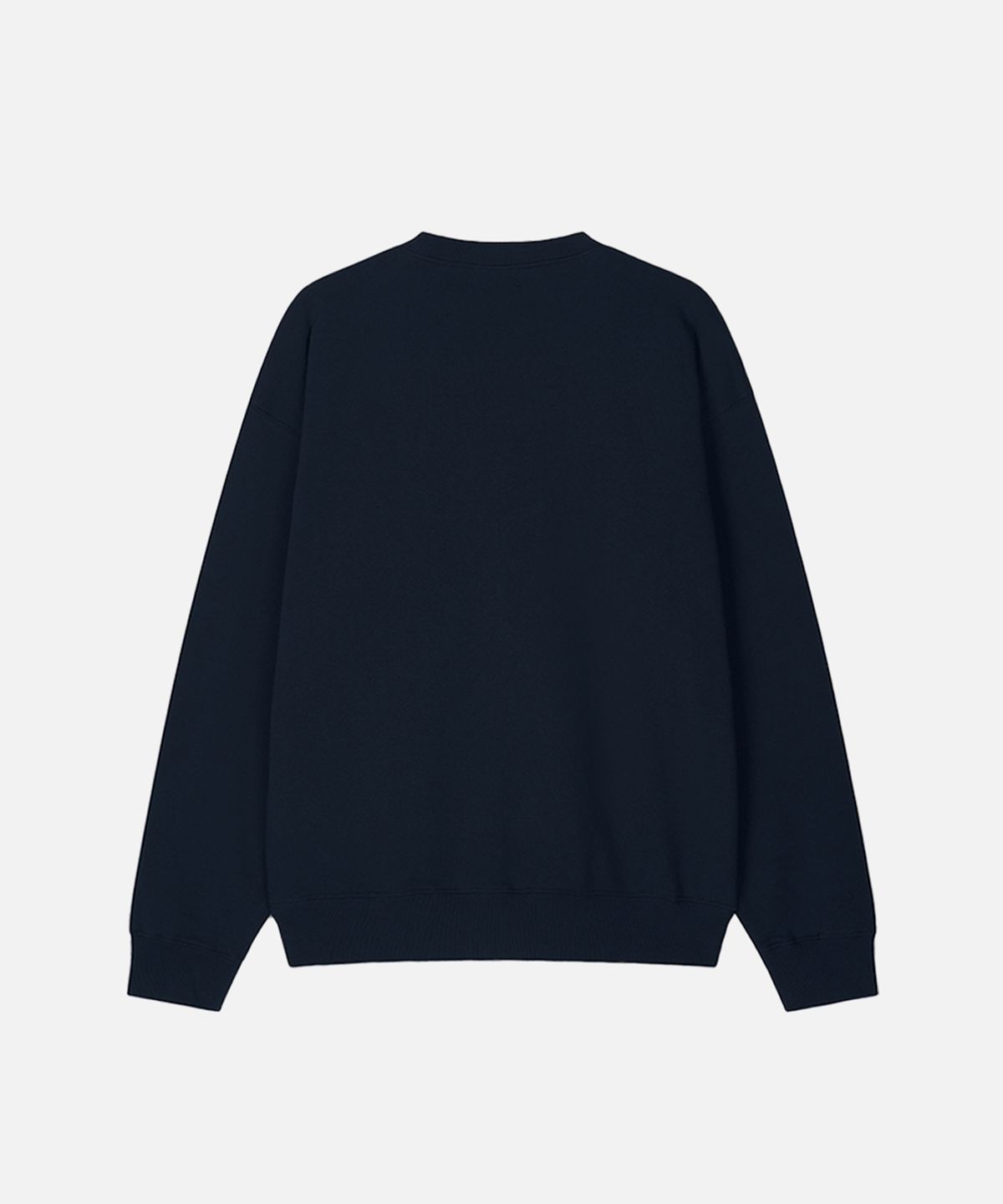 맨하탄레코즈(MANHATTAN RECORDS) MR Script Logo Crew Neck - Navy