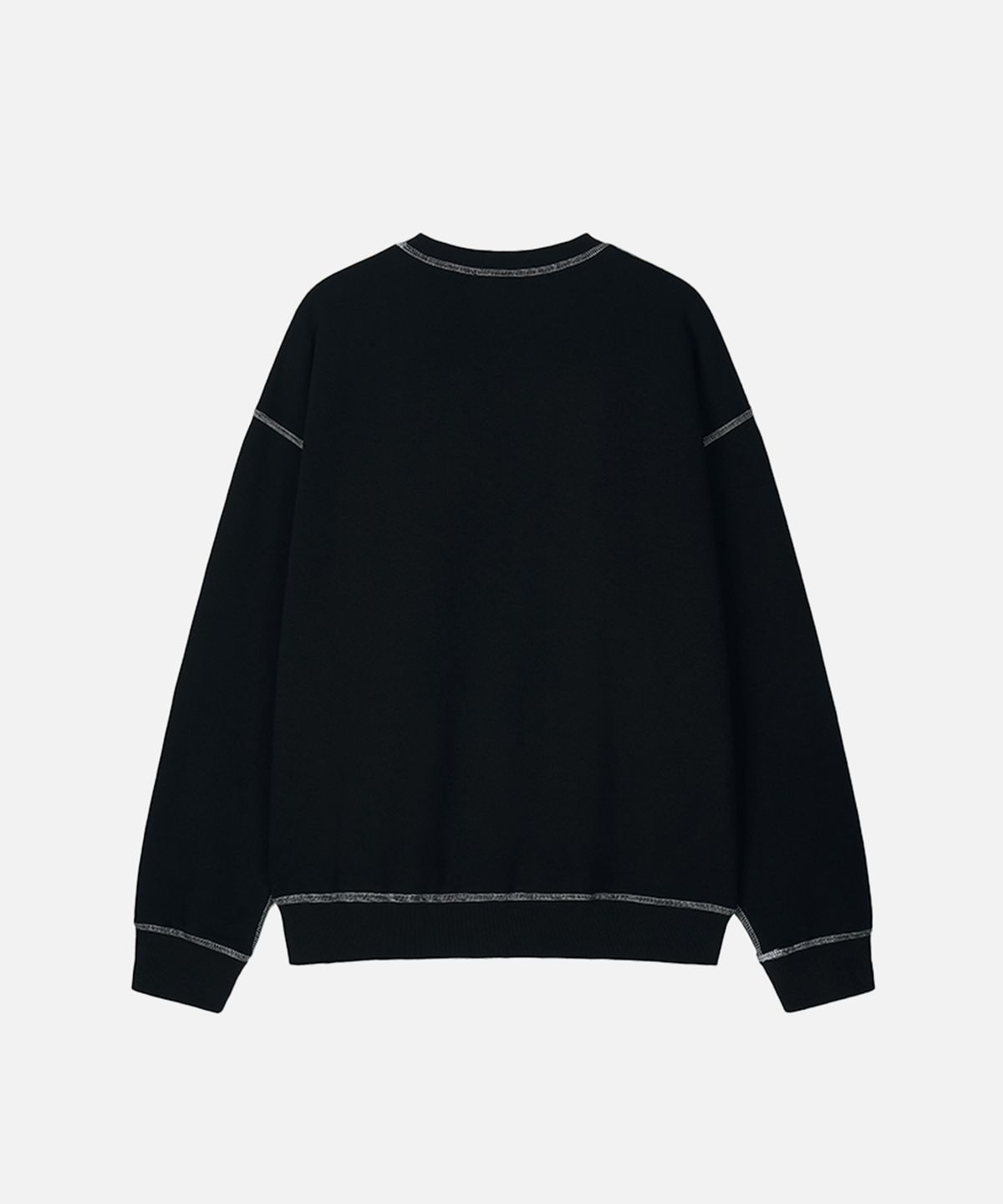 맨하탄레코즈(MANHATTAN RECORDS) MR Stitch Crew Neck - Black