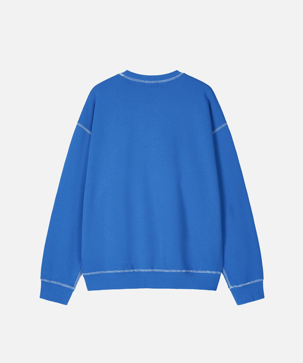 맨하탄레코즈(MANHATTAN RECORDS) MR Stitch Crew Neck - Blue