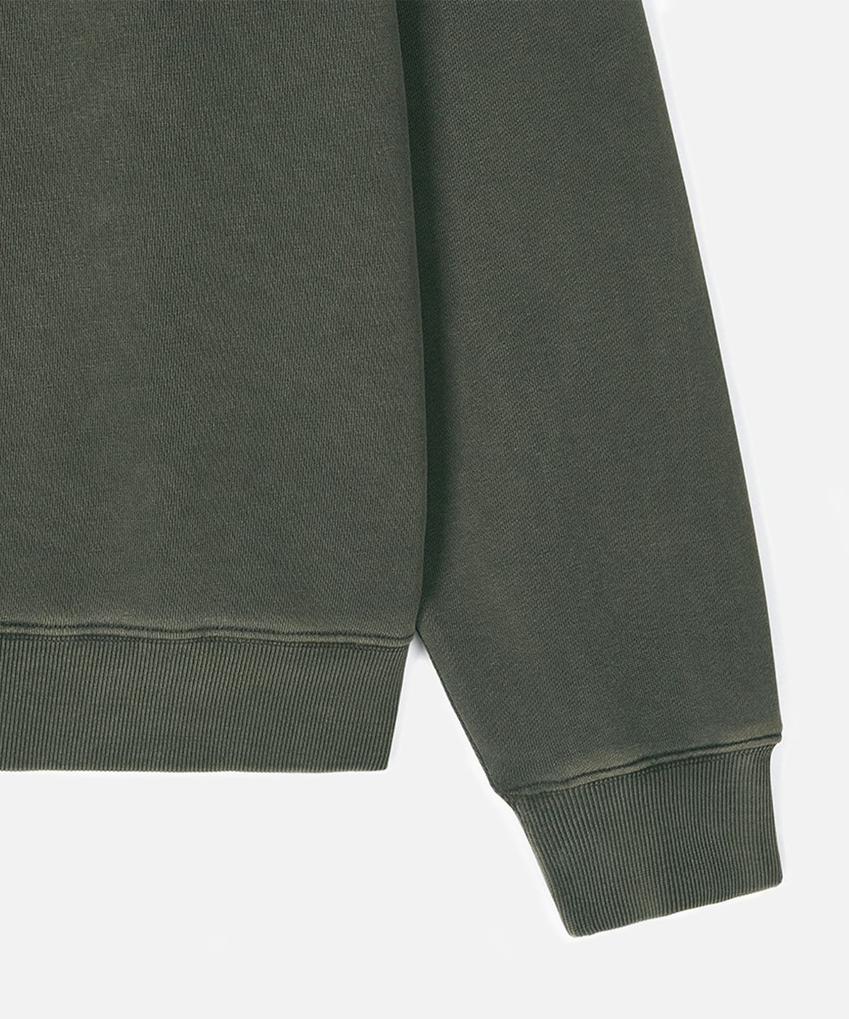 맨하탄레코즈(MANHATTAN RECORDS) MR Logo Washed Crew Neck - Olive