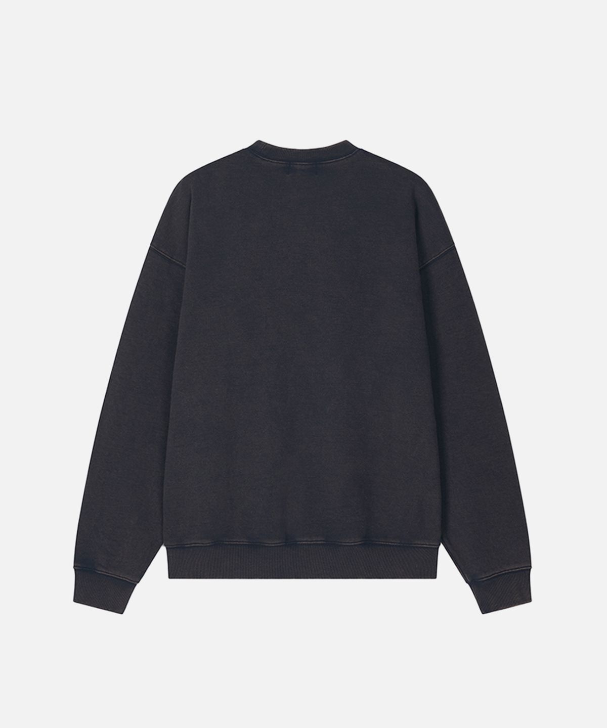 맨하탄레코즈(MANHATTAN RECORDS) MR Logo Washed Crew Neck - Navy