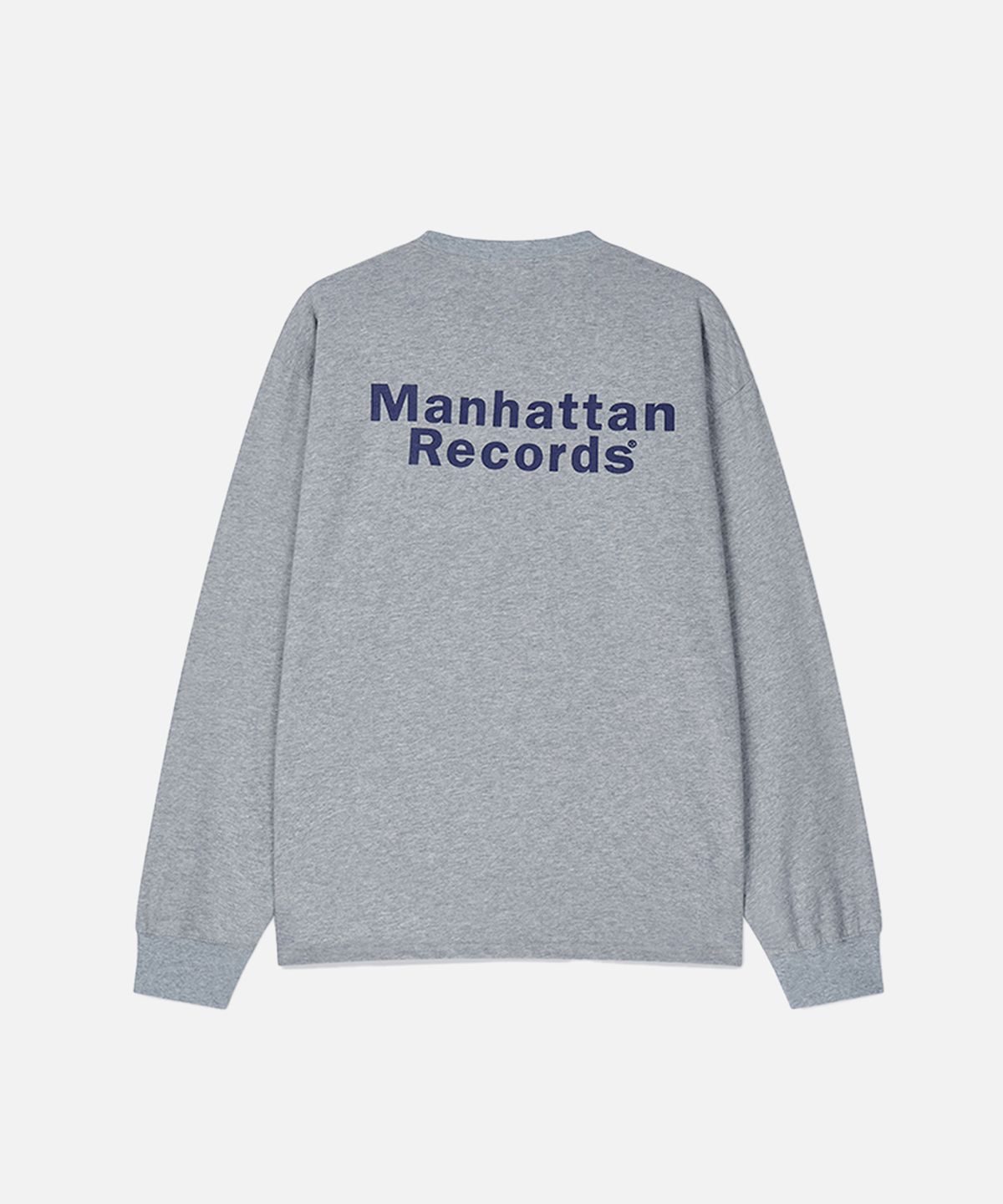 맨하탄레코즈(MANHATTAN RECORDS) MR M Box Logo L/S - Grey