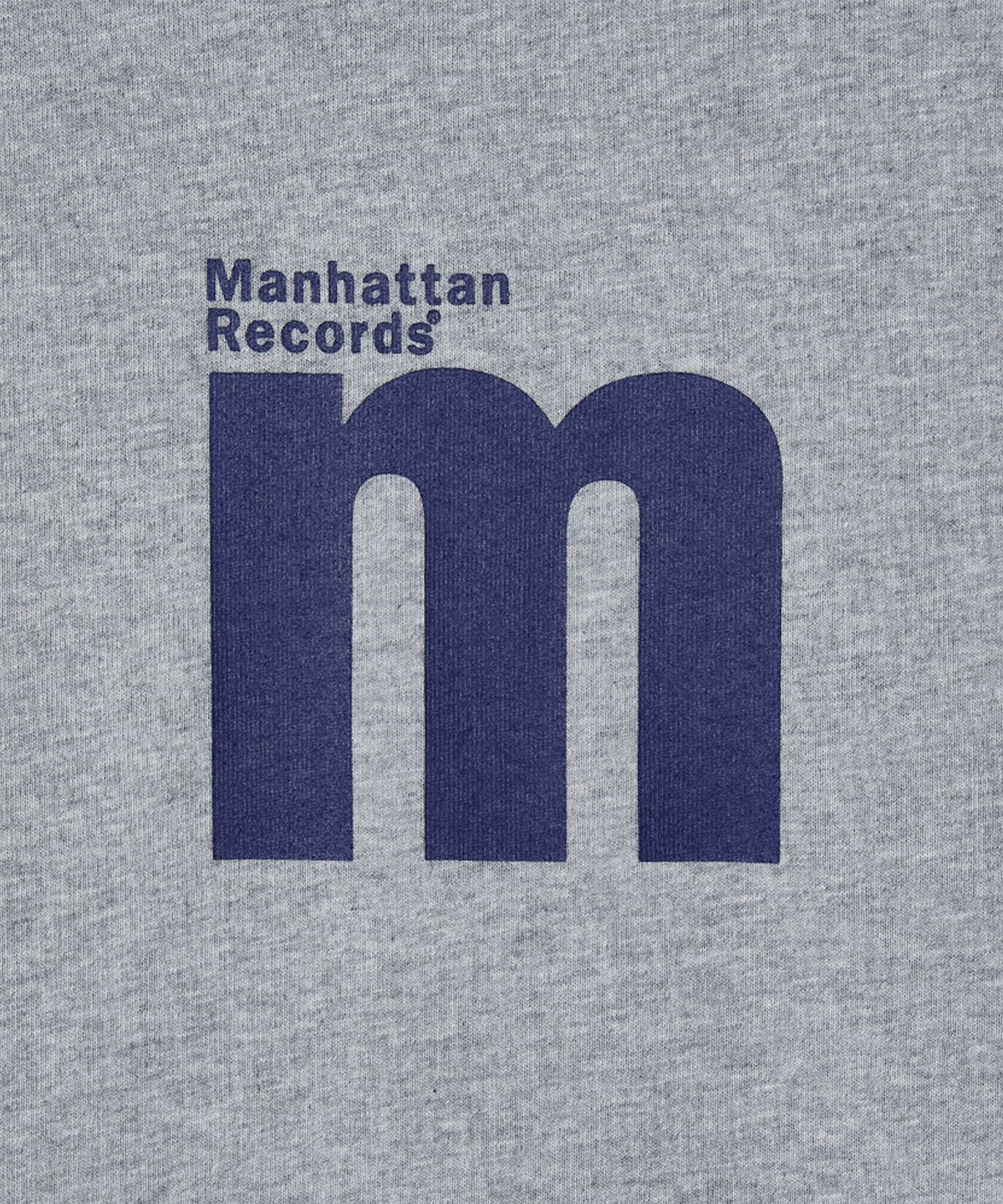 맨하탄레코즈(MANHATTAN RECORDS) MR M Box Logo L/S - Grey