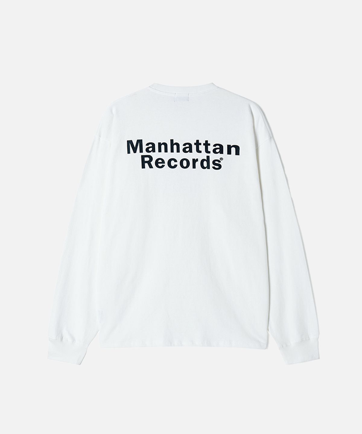 맨하탄레코즈(MANHATTAN RECORDS) MR M Box Logo L/S - White