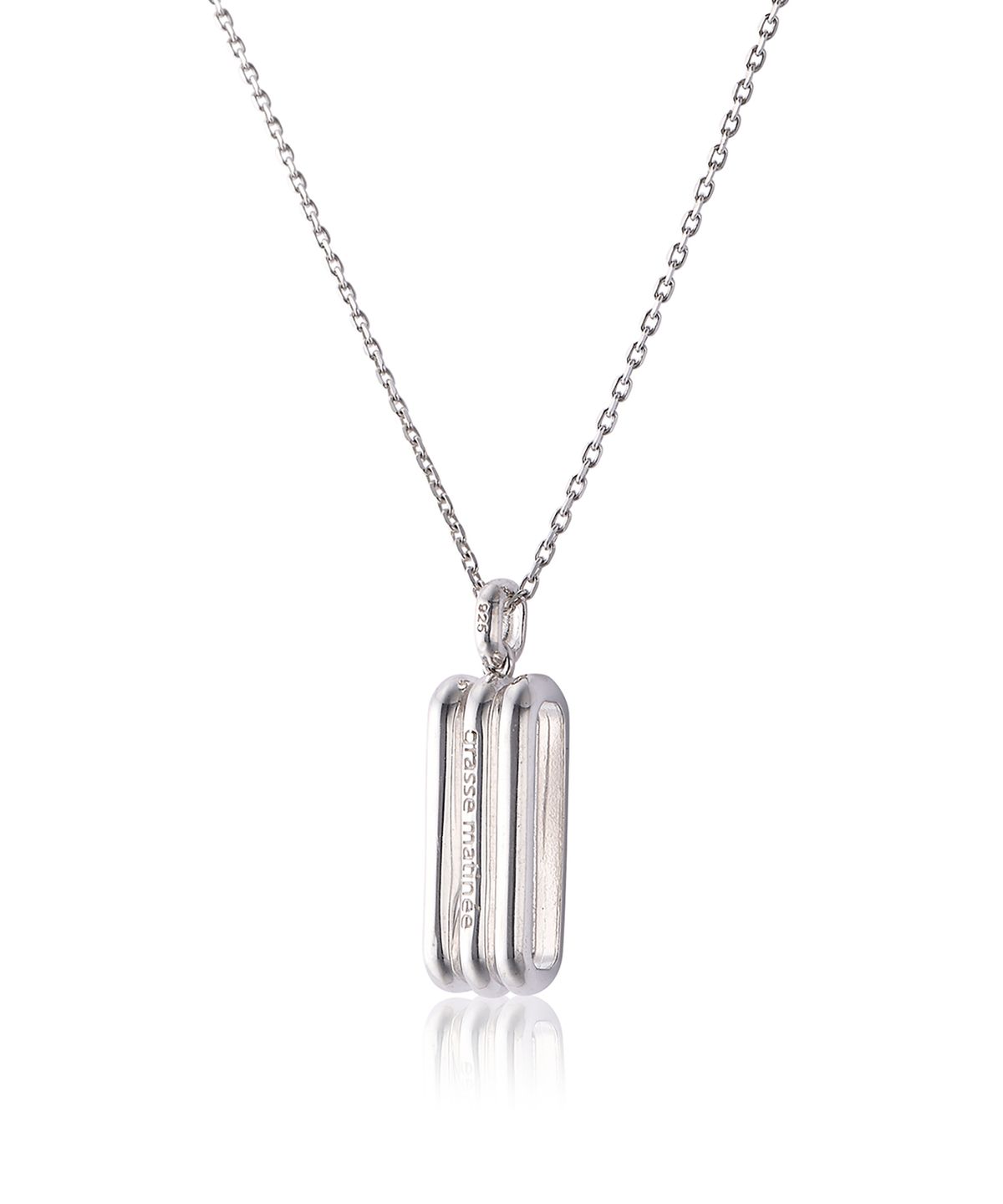 그라스마티네(GRASSE MATINEE) Triple Bar Necklace  Silver