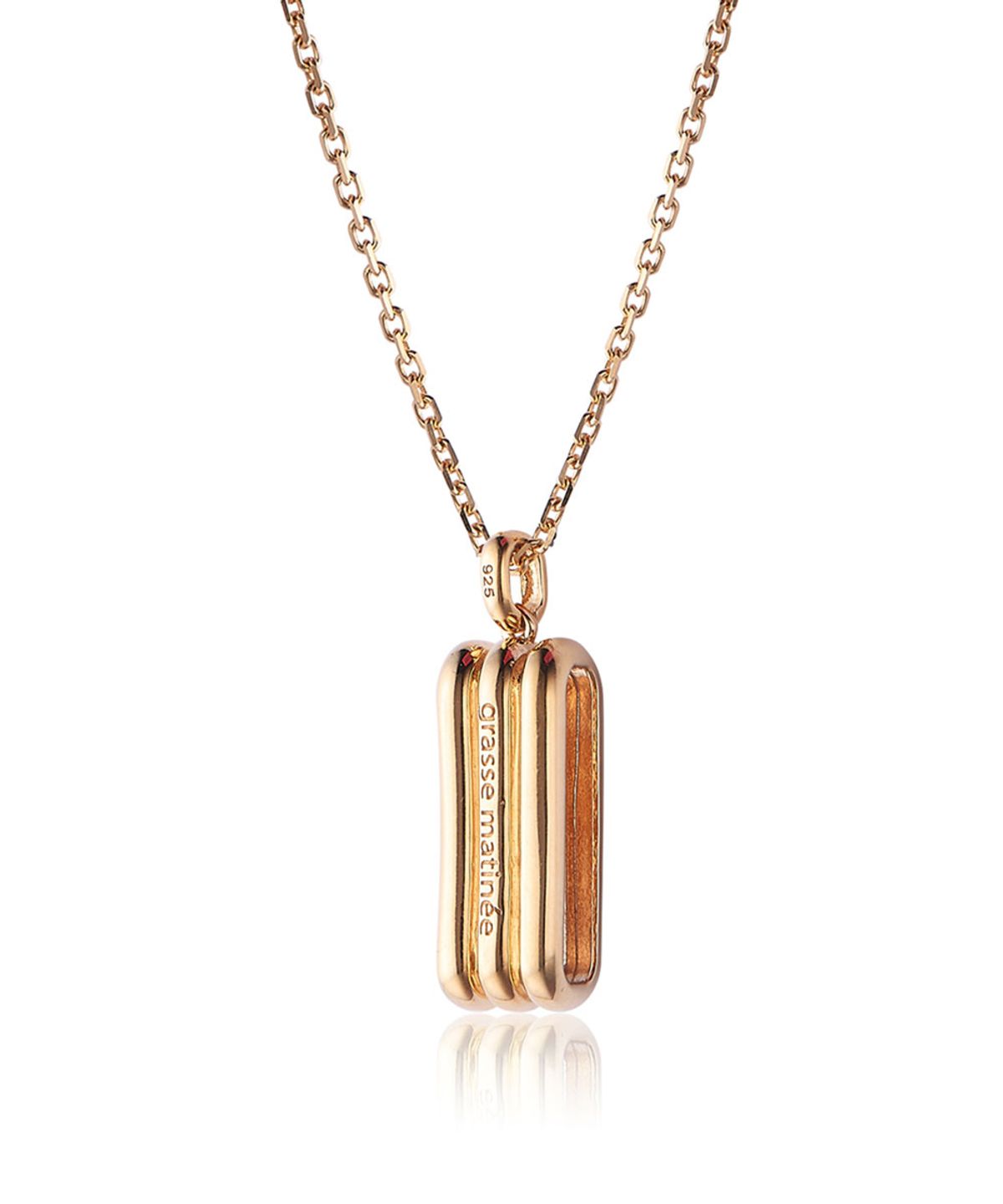 그라스마티네(GRASSE MATINEE) Triple Bar Necklace  Gold