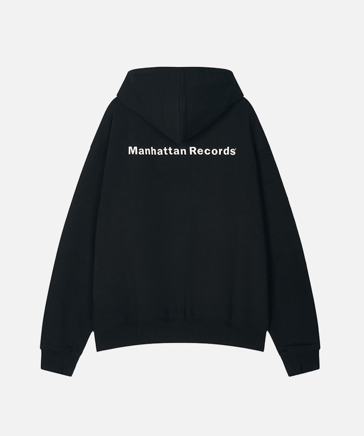 맨하탄레코즈(MANHATTAN RECORDS) Classic Logo Zip Up Hoodie - Black
