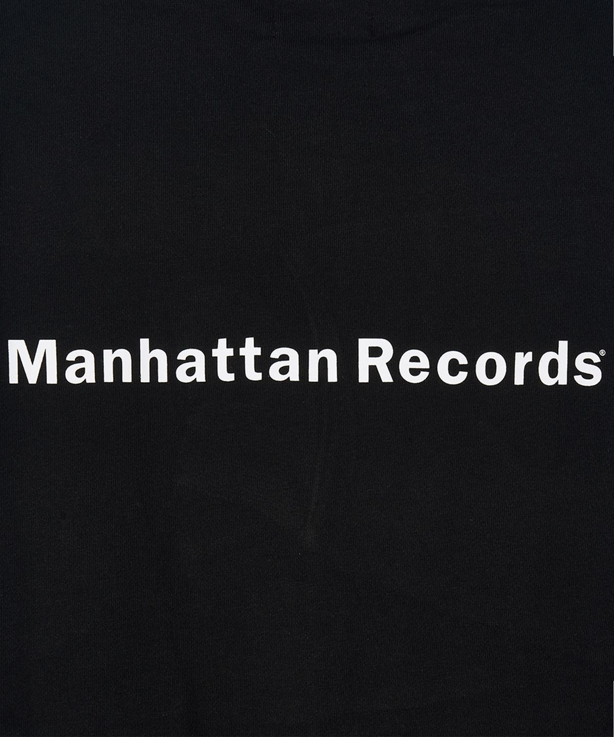 맨하탄레코즈(MANHATTAN RECORDS) Classic Logo Zip Up Hoodie - Black