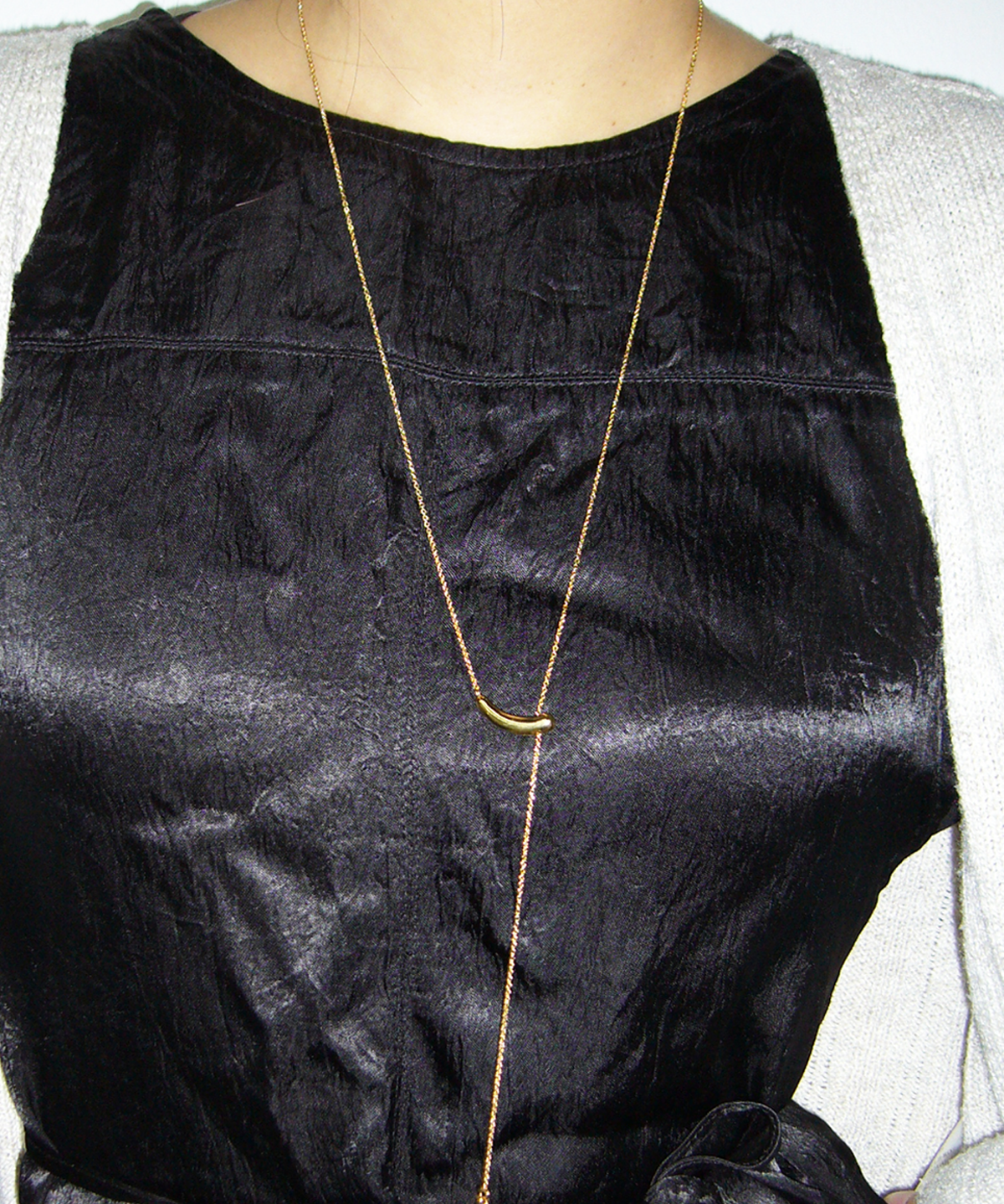 어빗모어(ABITMOR) Melted pipe necklace