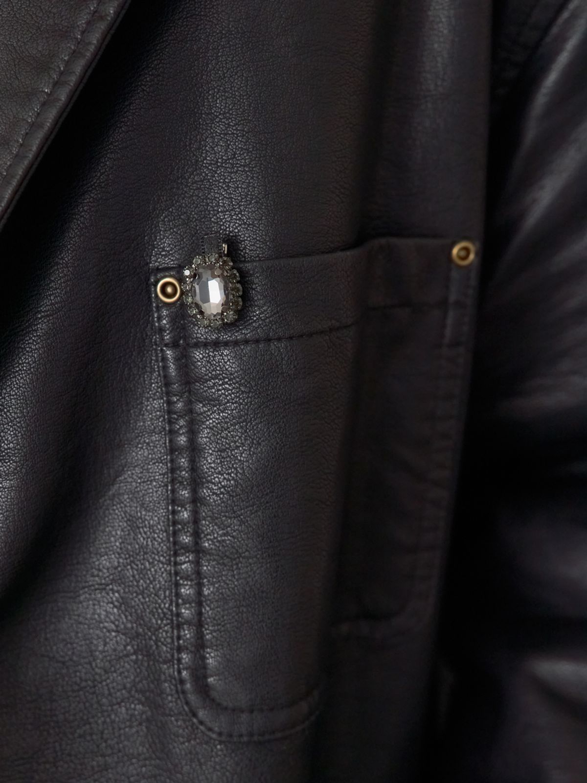 쏘리, 투 머치 러브(SORRY, TOO MUCH LOVE) Winter Fur Work Jacket_Black