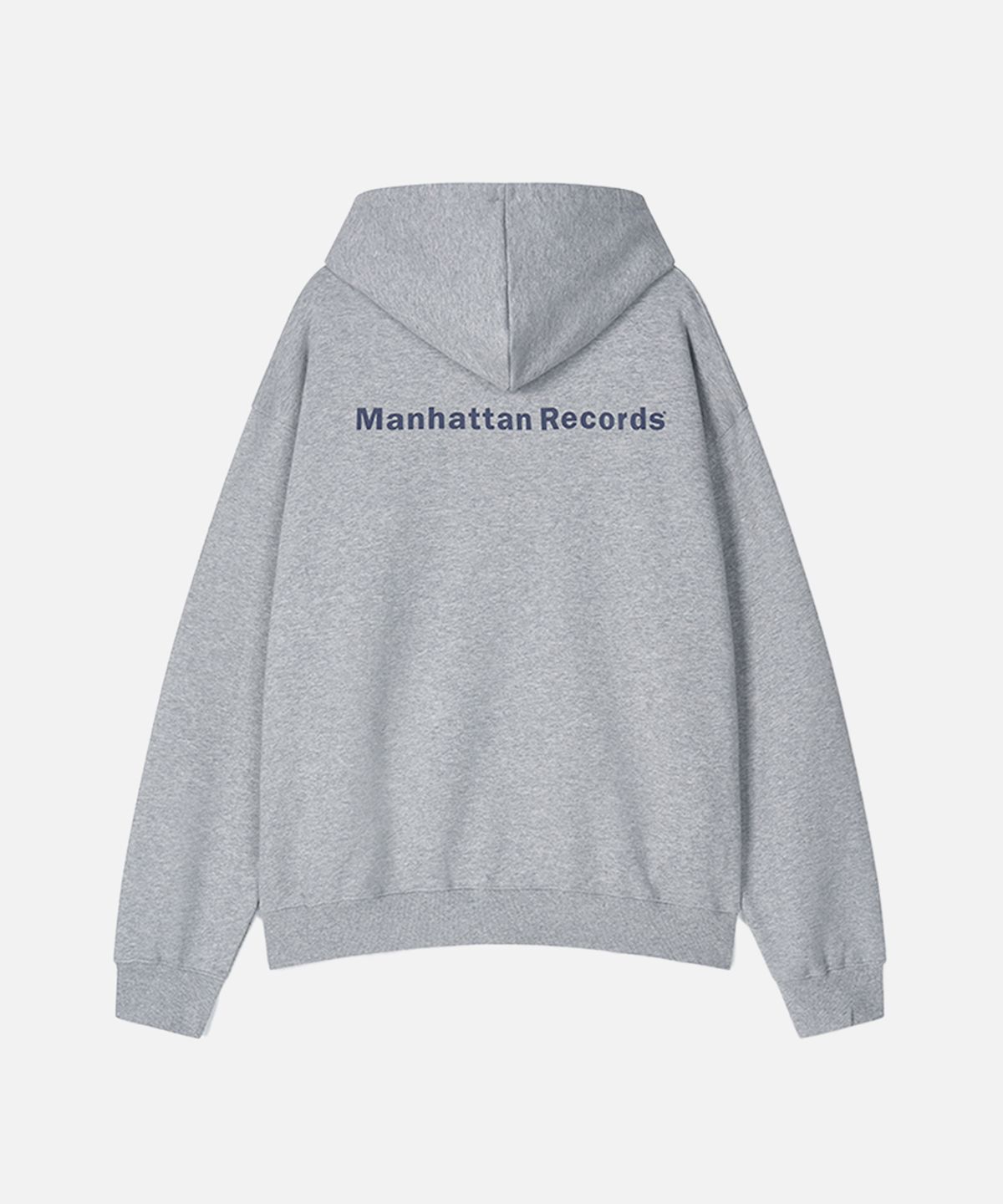 맨하탄레코즈(MANHATTAN RECORDS) Classic Logo Zip Up Hoodie - Grey