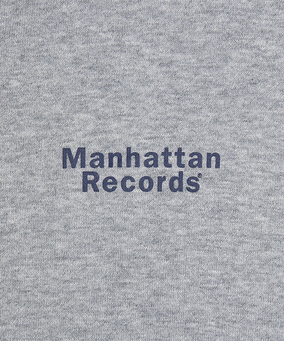 맨하탄레코즈(MANHATTAN RECORDS) Classic Logo Zip Up Hoodie - Grey
