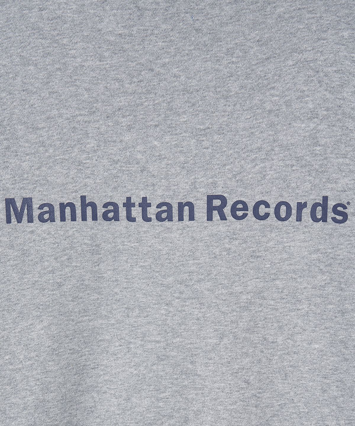 맨하탄레코즈(MANHATTAN RECORDS) Classic Logo Zip Up Hoodie - Grey