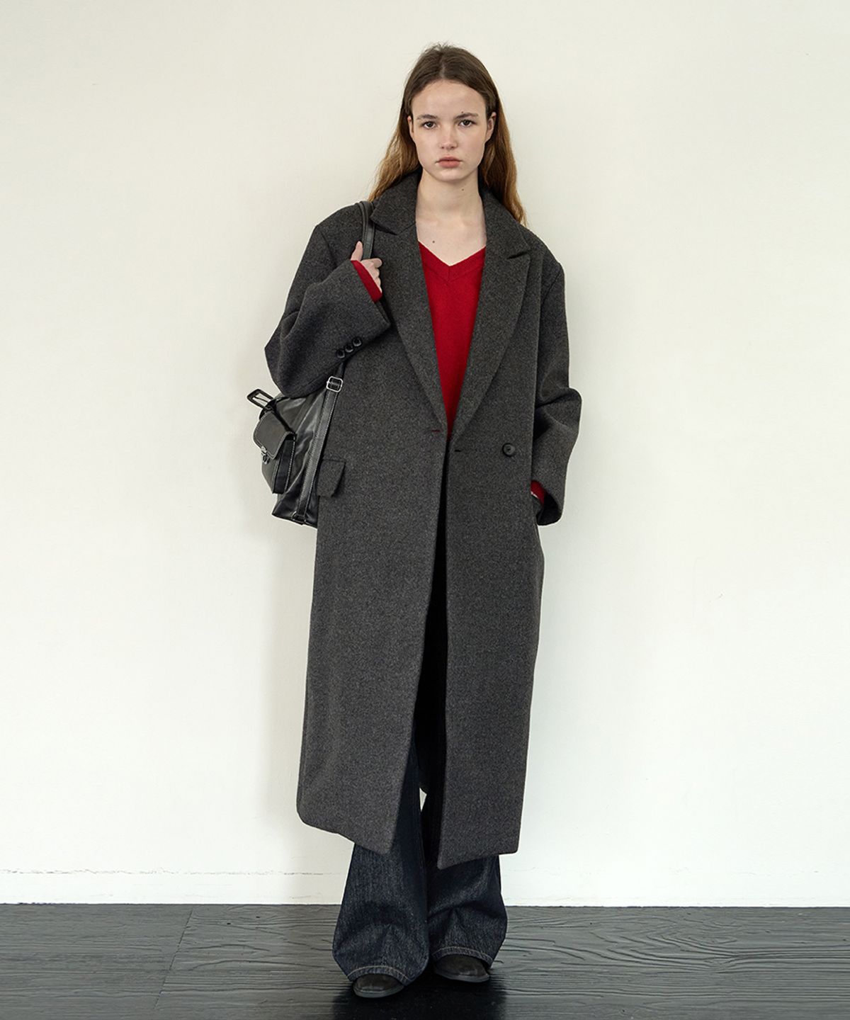 위메농(OUI MAIS NON) Oversized tailored coat