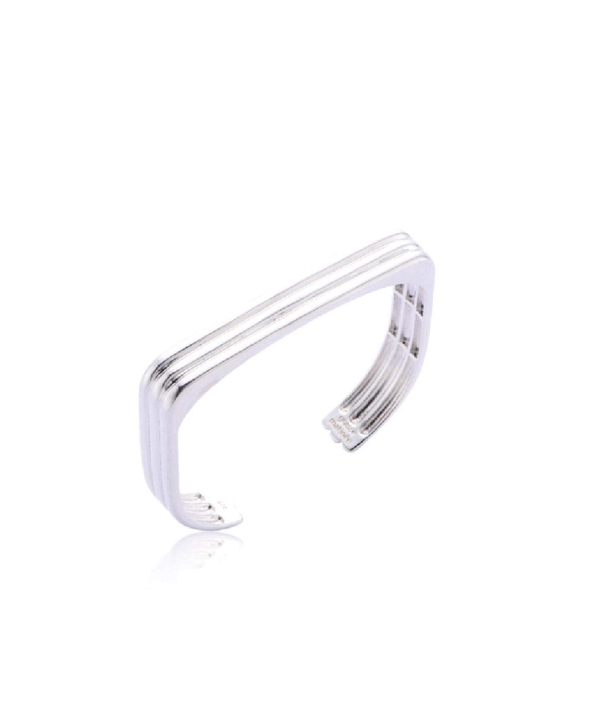 그라스마티네(GRASSE MATINEE) Triple Bar Cuff Bracelet  Silver