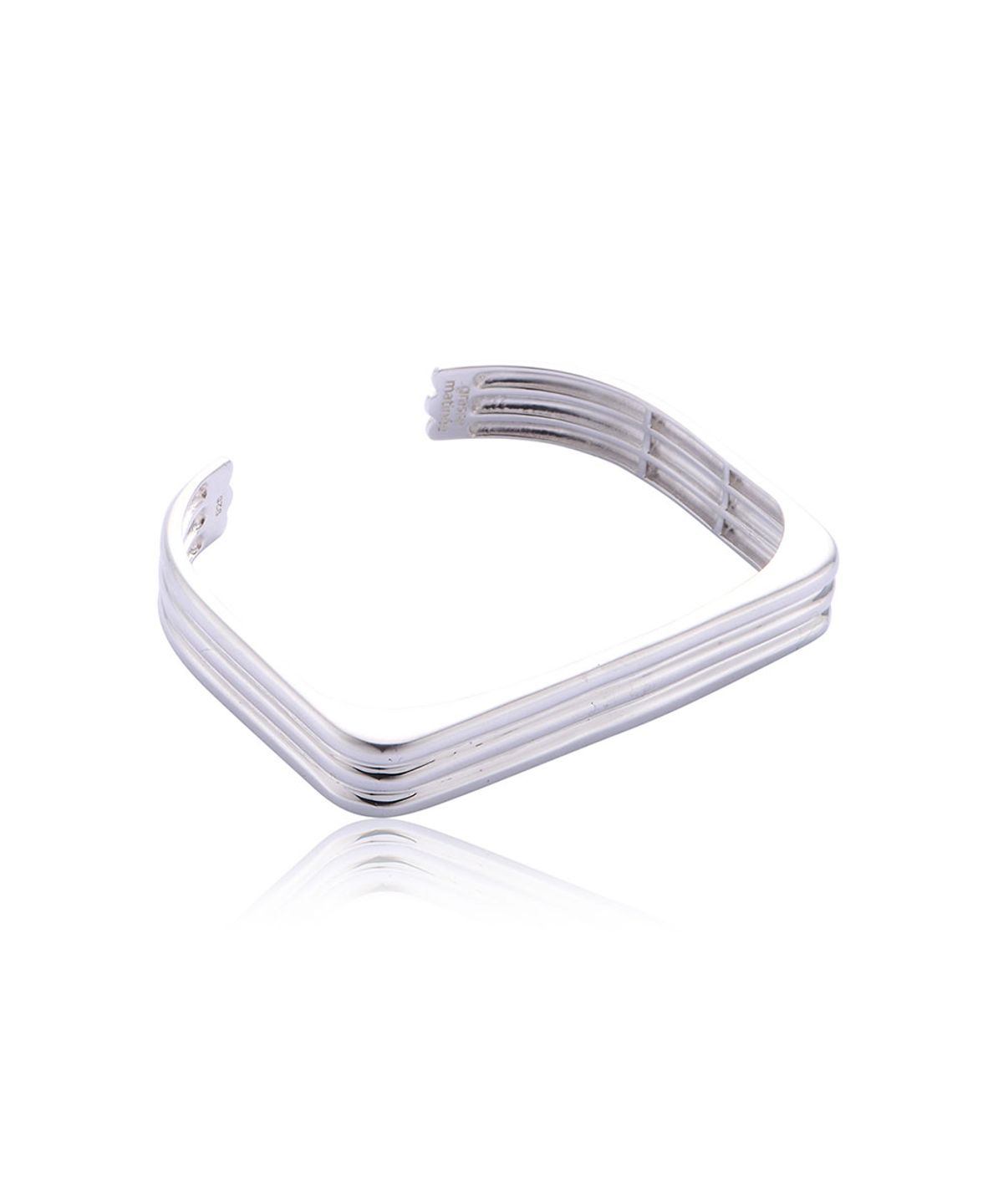 그라스마티네(GRASSE MATINEE) Triple Bar Cuff Bracelet  Silver