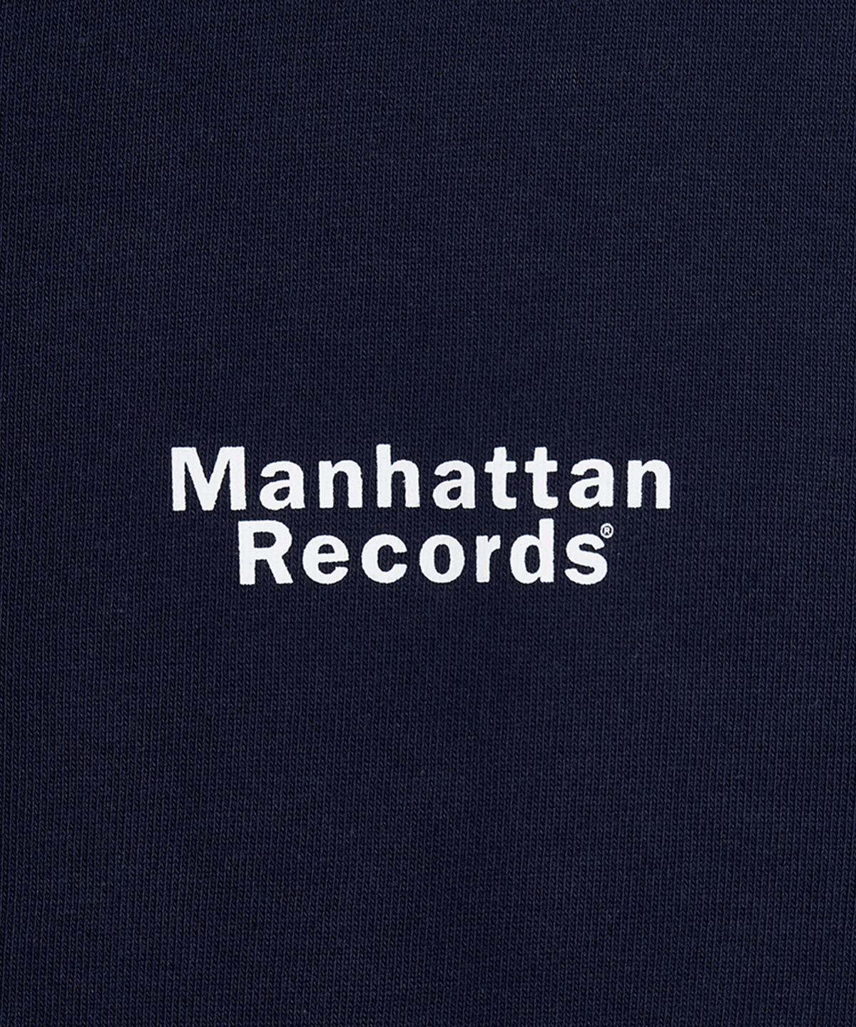 맨하탄레코즈(MANHATTAN RECORDS) Classic Logo Zip Up Hoodie - Navy