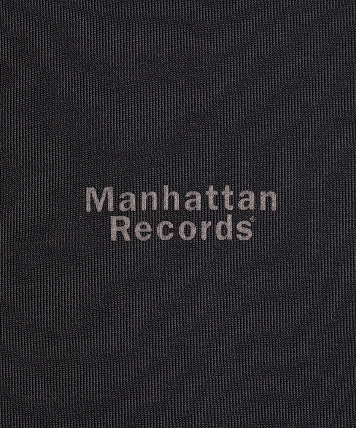 맨하탄레코즈(MANHATTAN RECORDS) Classic Logo PM Zip Up Hoodie - Charcoal