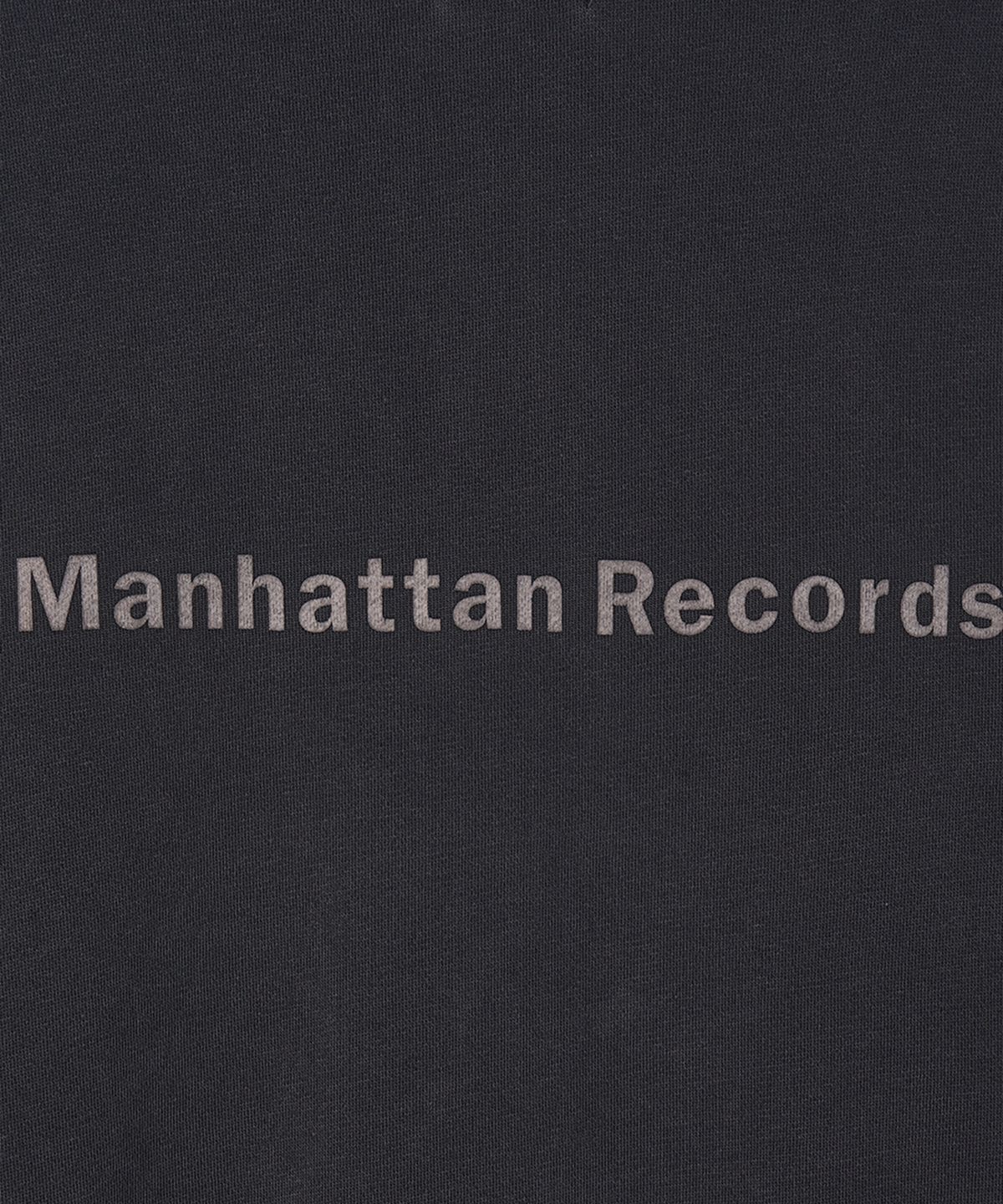 맨하탄레코즈(MANHATTAN RECORDS) Classic Logo PM Zip Up Hoodie - Charcoal