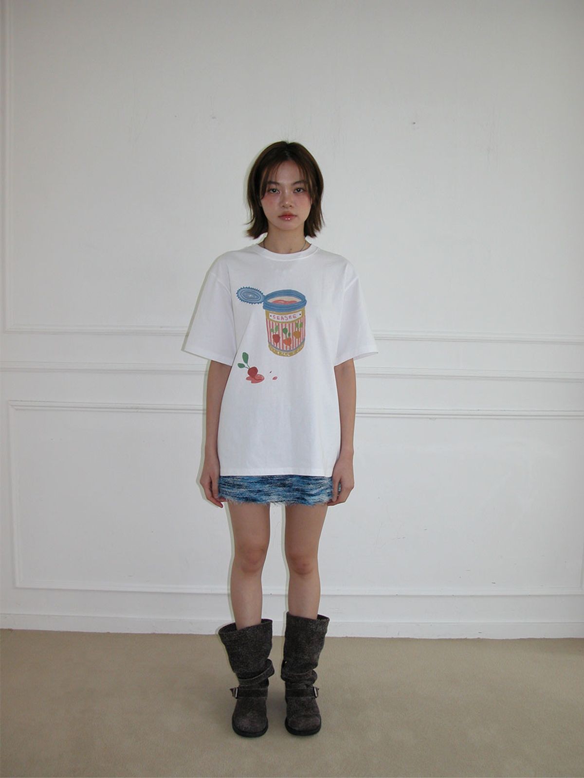 씨씨(SEASEE) Fluff Skirt, Blue