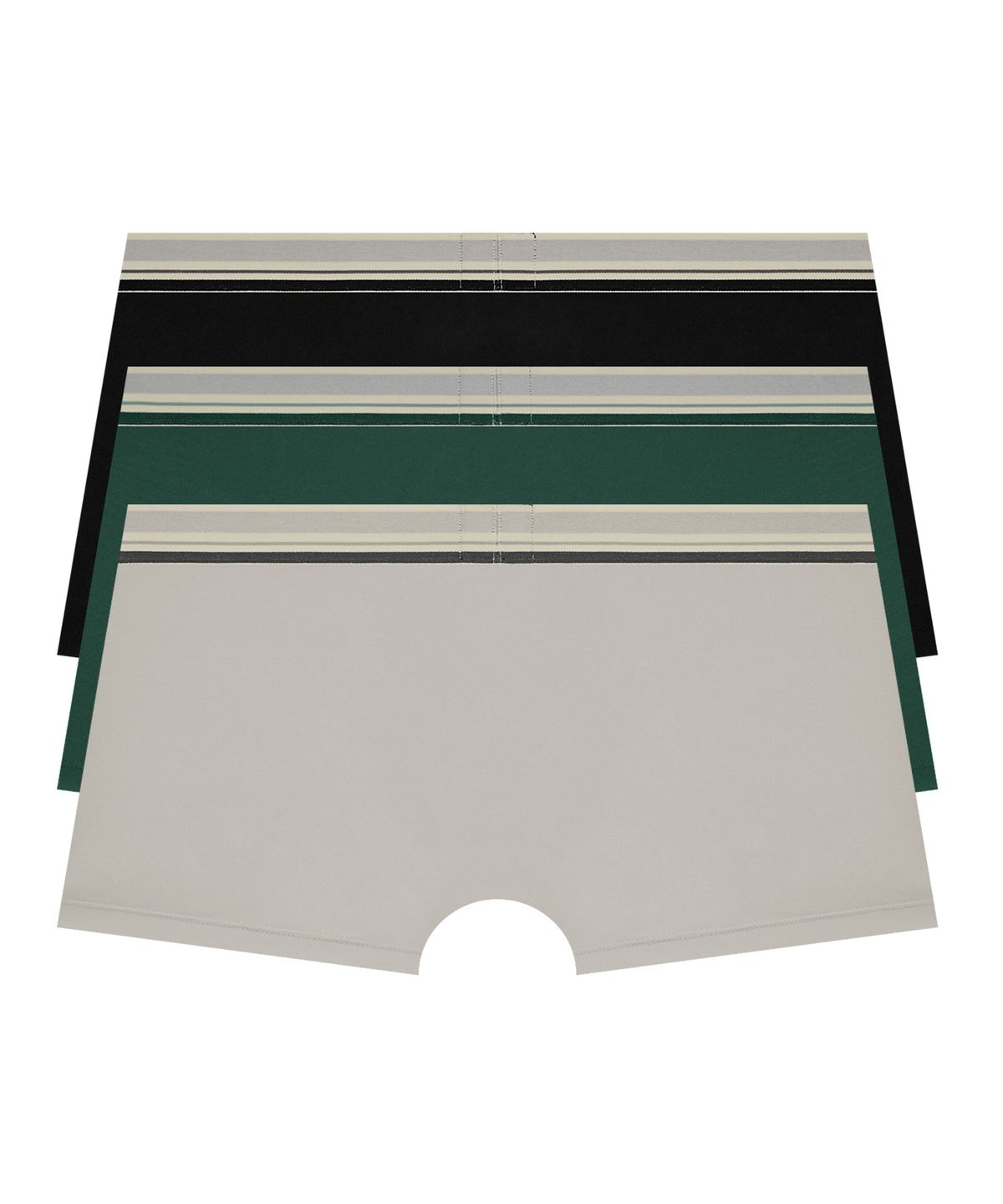 게스언더웨어(GUESS UNDERWEAR) 크림밴드 에어로쿨 드로즈 세트 3PACK (BK/GR/LGY)