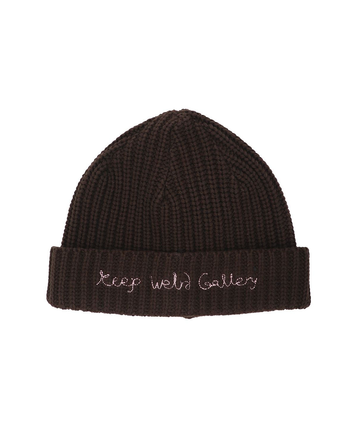 1011갤러리(1011 GALLERY) Keep Weird Gallery Beanie - Brown