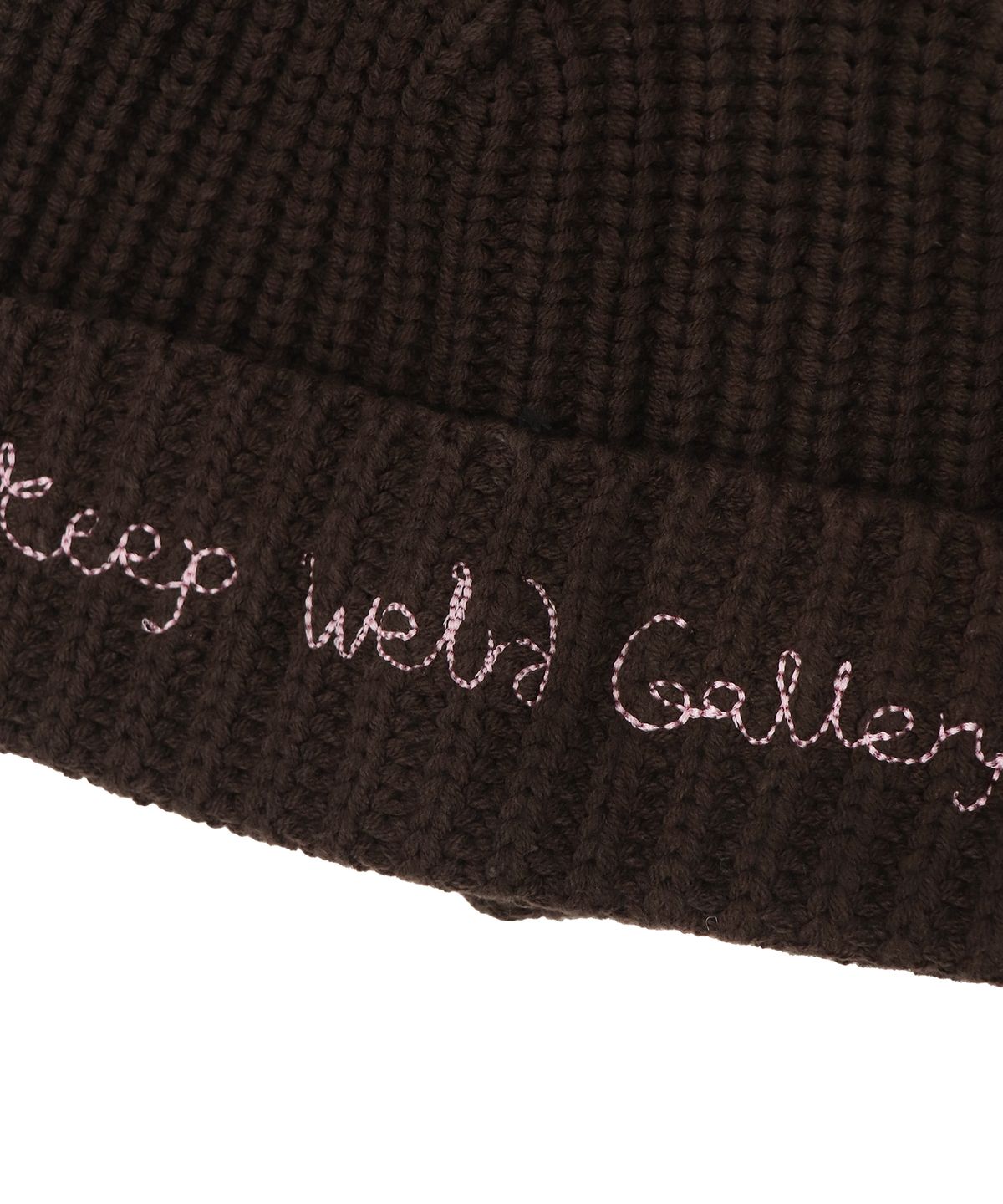1011갤러리(1011 GALLERY) Keep Weird Gallery Beanie - Brown