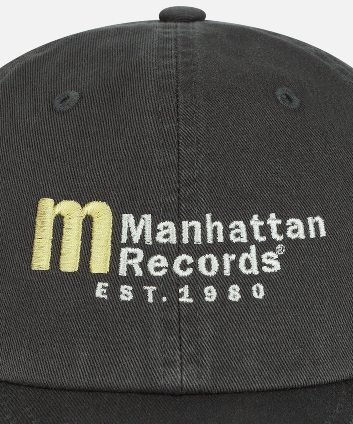맨하탄레코즈(MANHATTAN RECORDS) MR M Classic Logo Cap - Charcoal