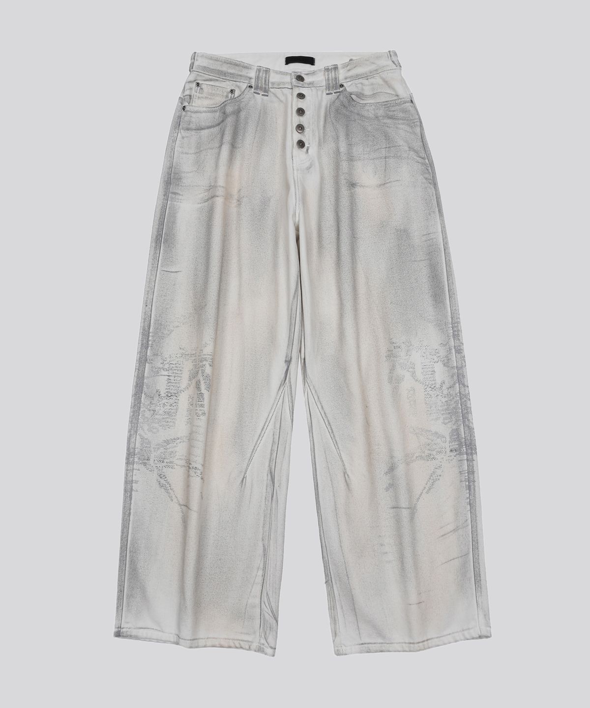 엔드릭스(EDLIX) Vintage lining printed denim (Vintage White)