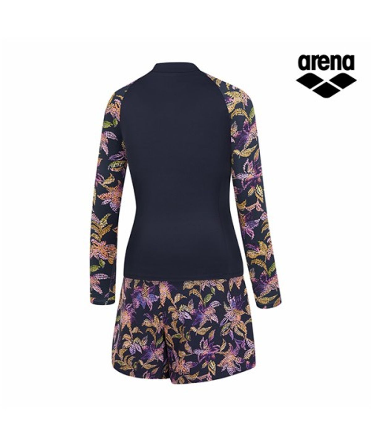 아레나(ARENA) 플로라 레귤러핏 집업 래쉬가드 세트 A6BL1PS04NVY