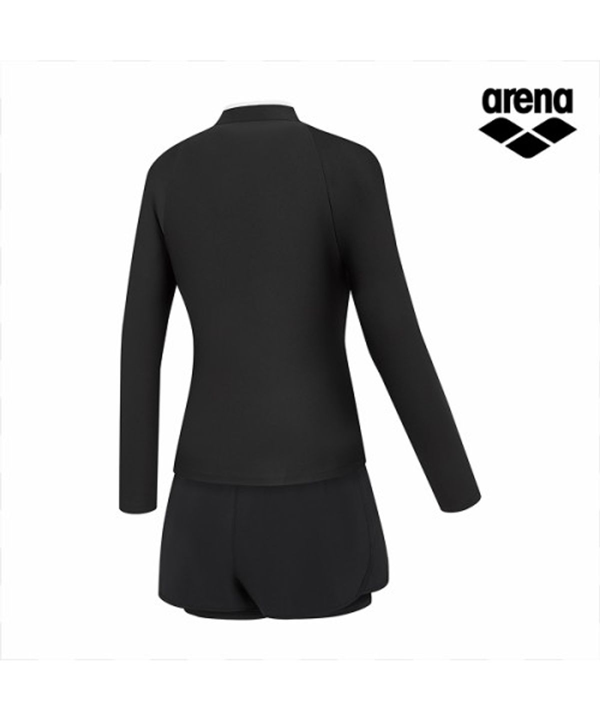 아레나(ARENA) 웨이비 레귤러핏 집업 래쉬가드 3PCS 세트 A6BL1PS01BLK