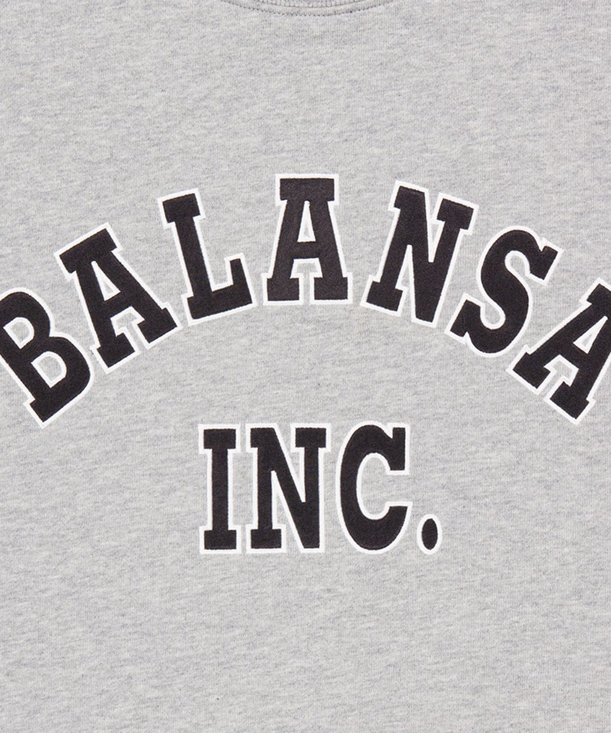 맨하탄레코즈(MANHATTAN RECORDS) MR x BALANSA Arch Crew Neck - Grey