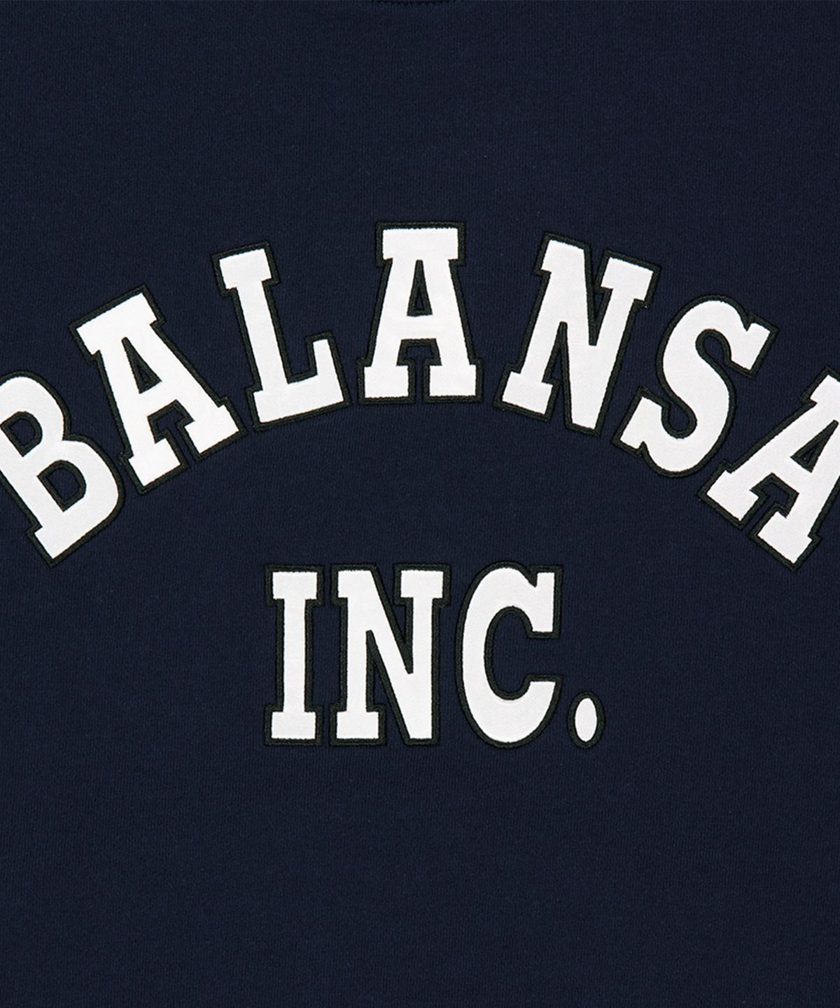 맨하탄레코즈(MANHATTAN RECORDS) MR x BALANSA Arch Crew Neck - Navy