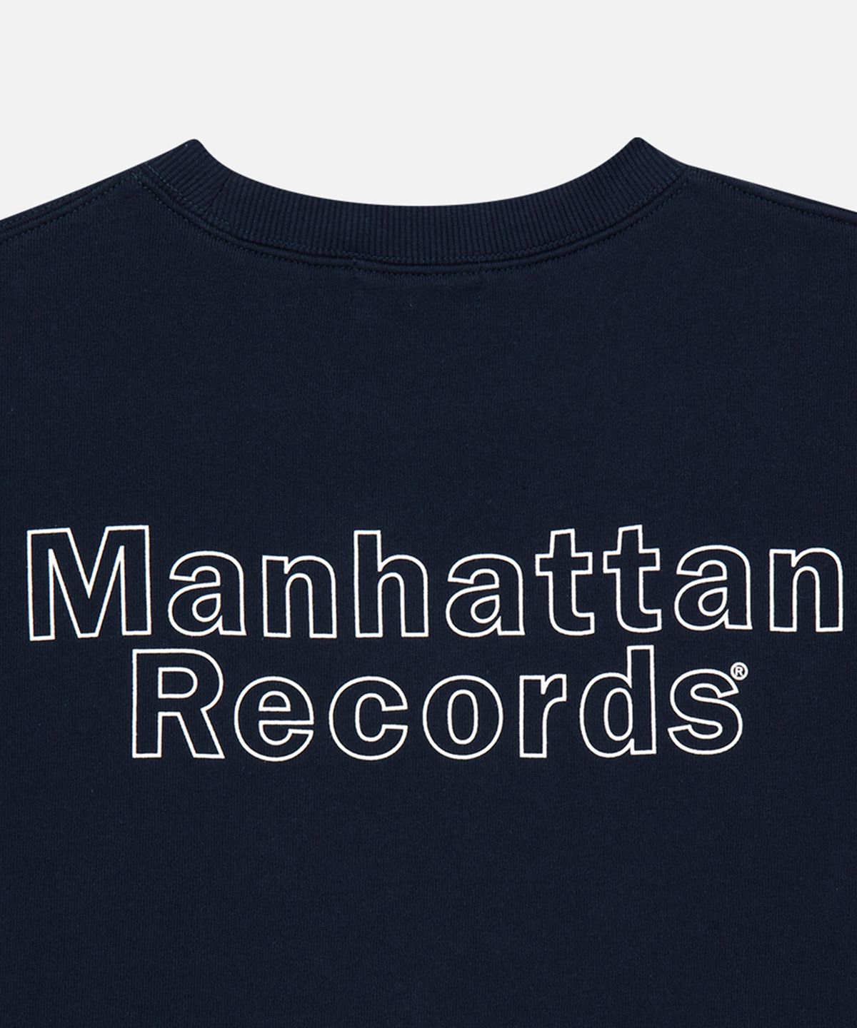 맨하탄레코즈(MANHATTAN RECORDS) MR x BALANSA Arch Crew Neck - Navy