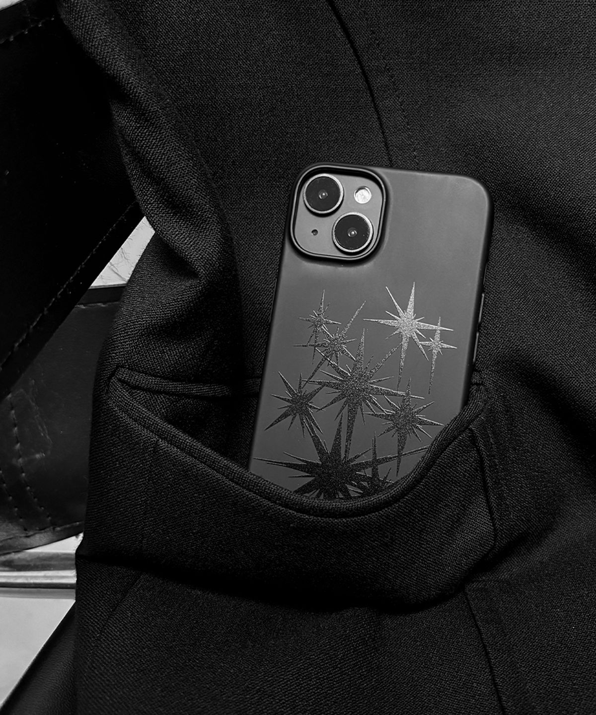 속담(SOKDAM) sharp twinkle black jell case