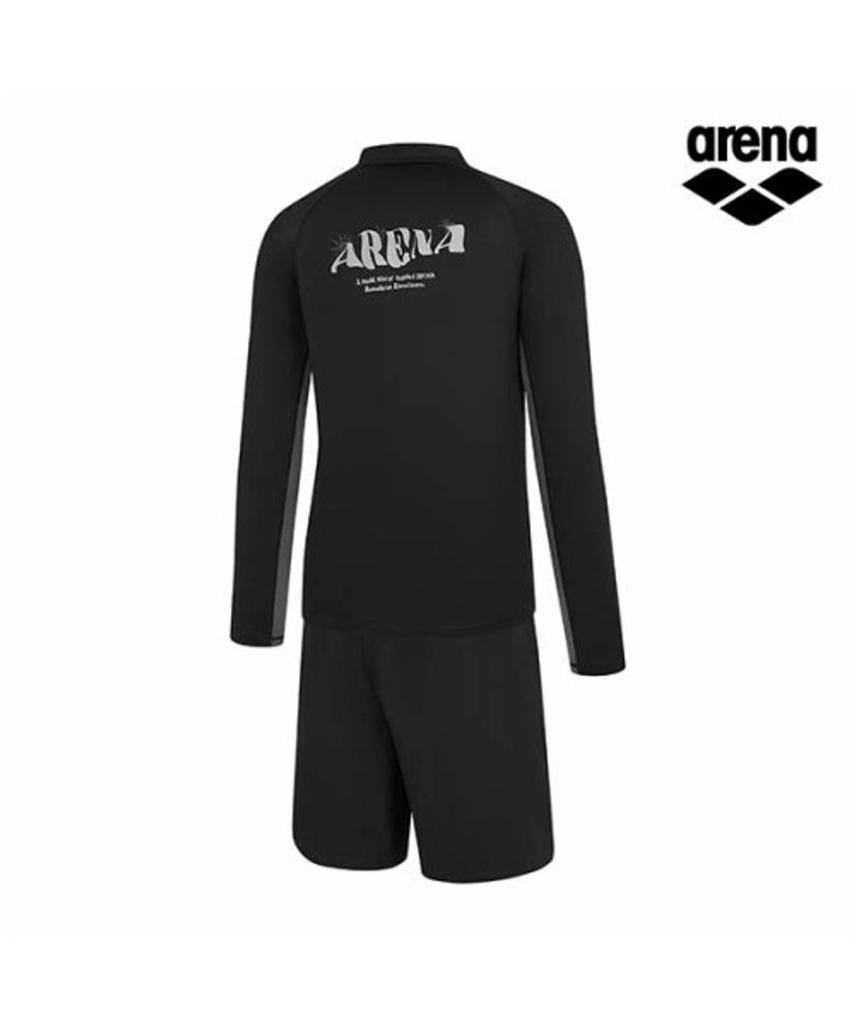 아레나(ARENA) 노마 레귤러핏 래쉬가드 세트 A6BM1PC02BLK