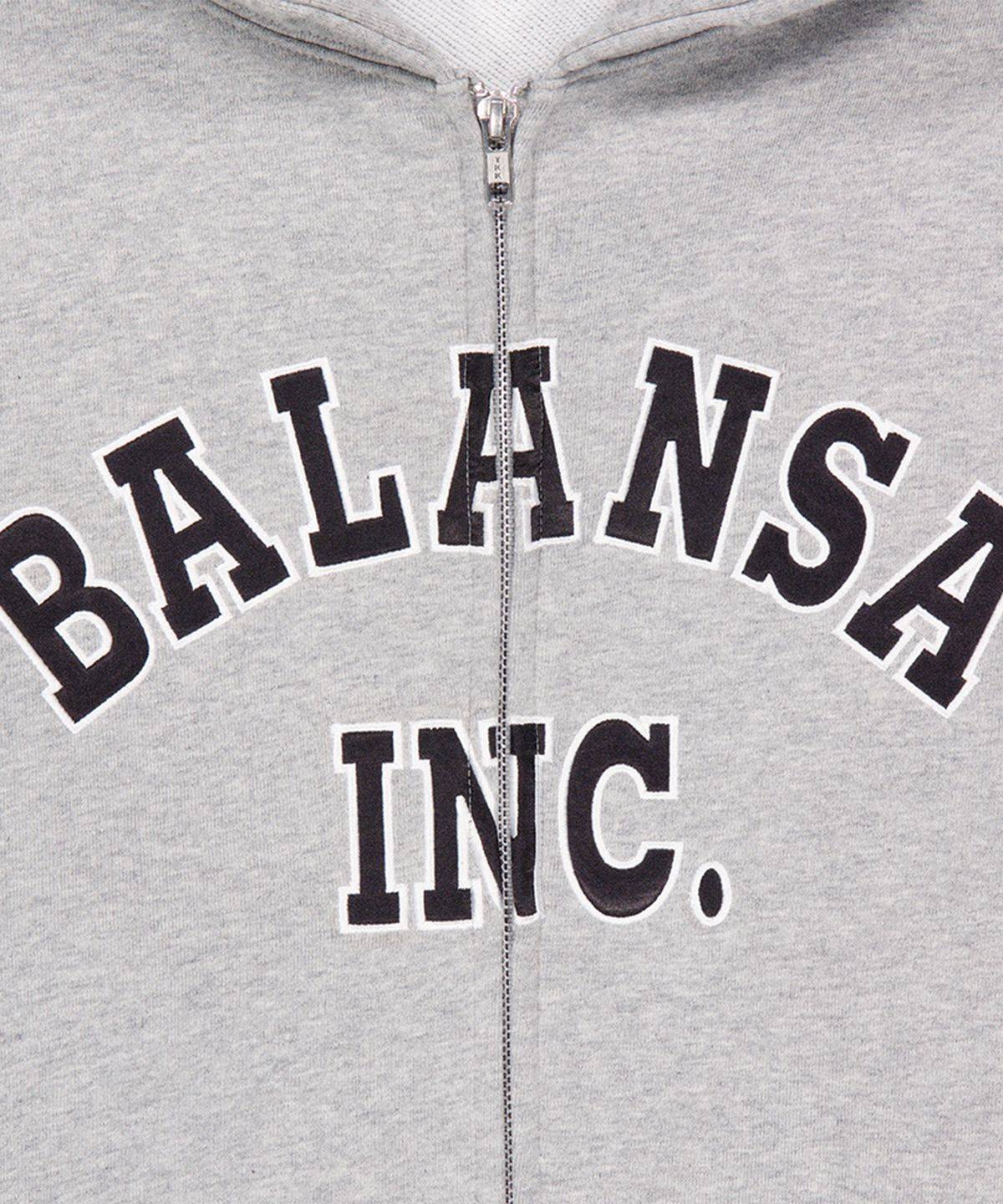 맨하탄레코즈(MANHATTAN RECORDS) MR x BALANSA Arch Zip Up Hoodie - Grey