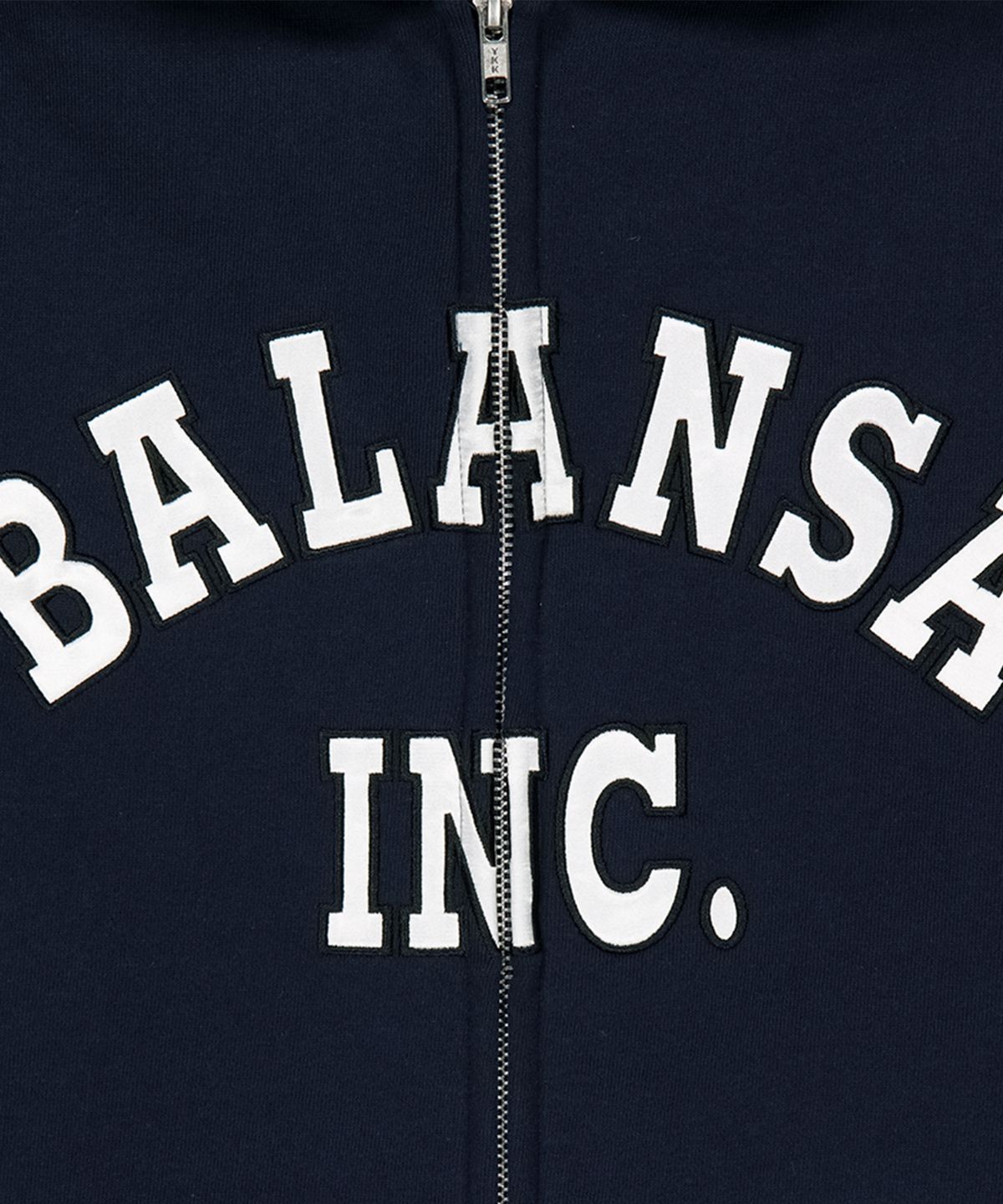 맨하탄레코즈(MANHATTAN RECORDS) MR x BALANSA Arch Zip Up Hoodie - Navy