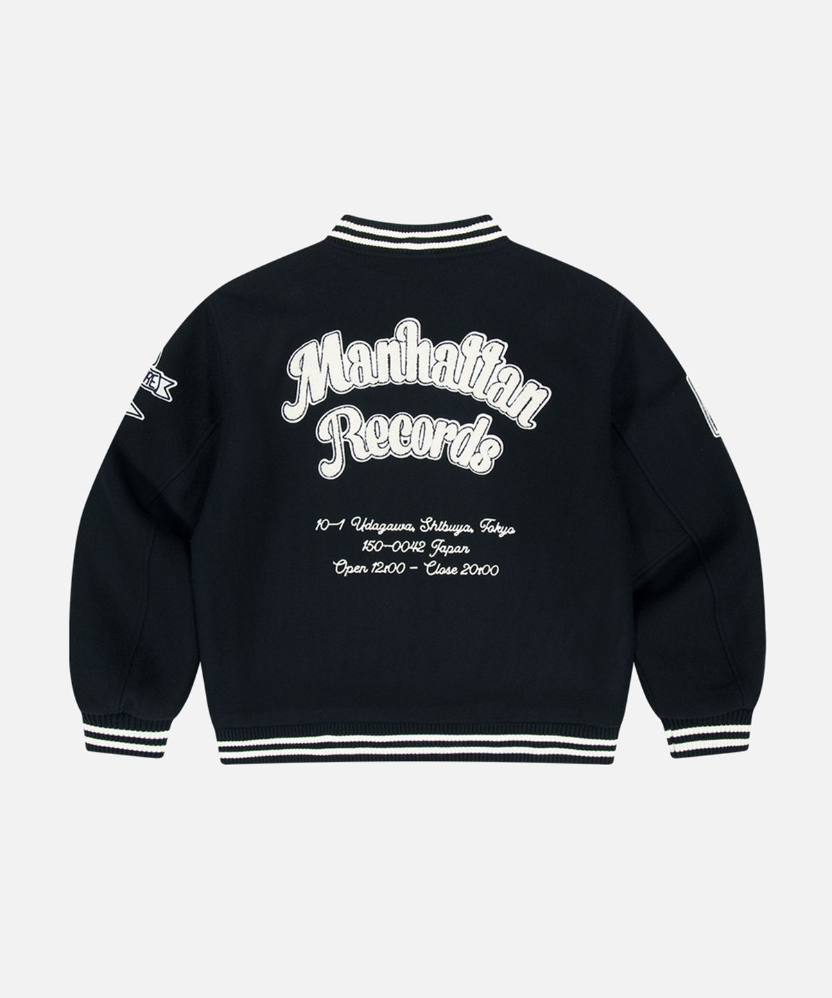 맨하탄레코즈(MANHATTAN RECORDS) MR 45th Varsity Jacket - Navy