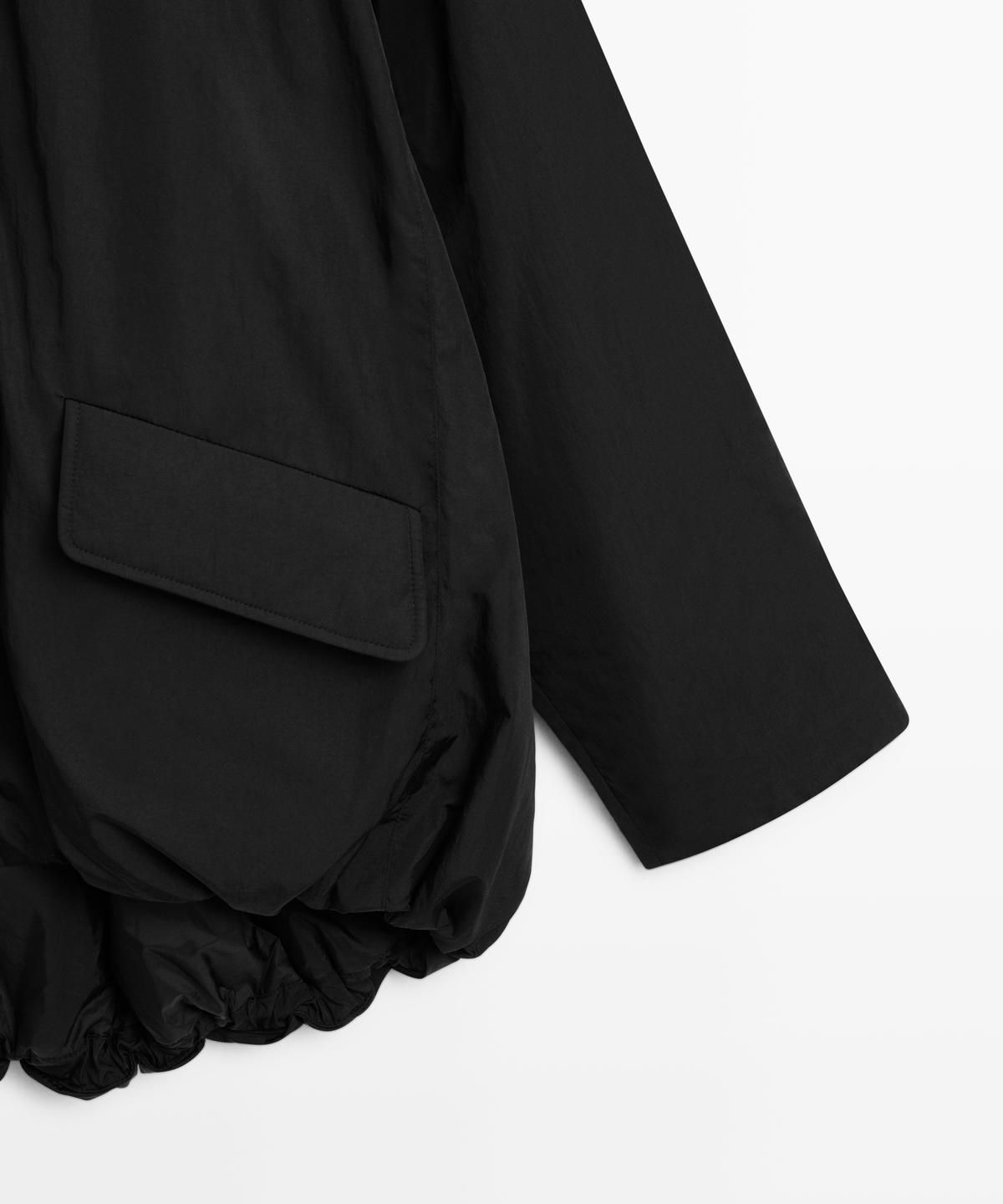 마시모두띠(MASSIMO DUTTI) 롱 하이테크 패브릭 파카