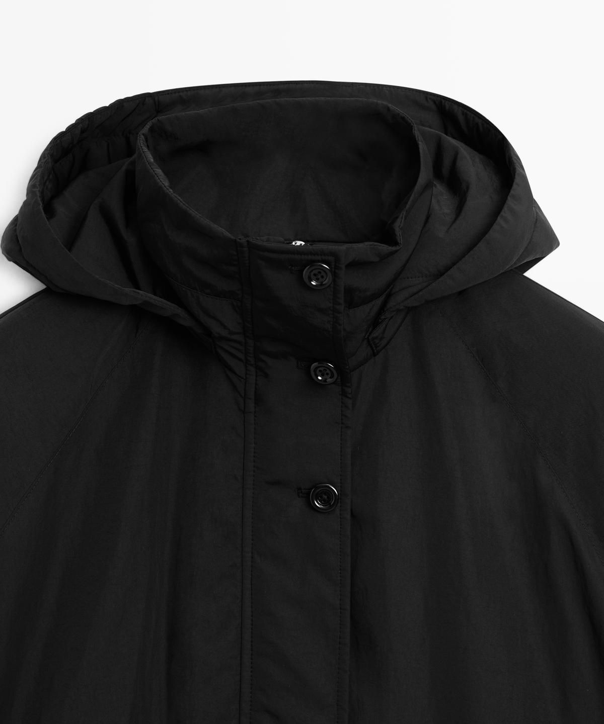 마시모두띠(MASSIMO DUTTI) 롱 하이테크 패브릭 파카