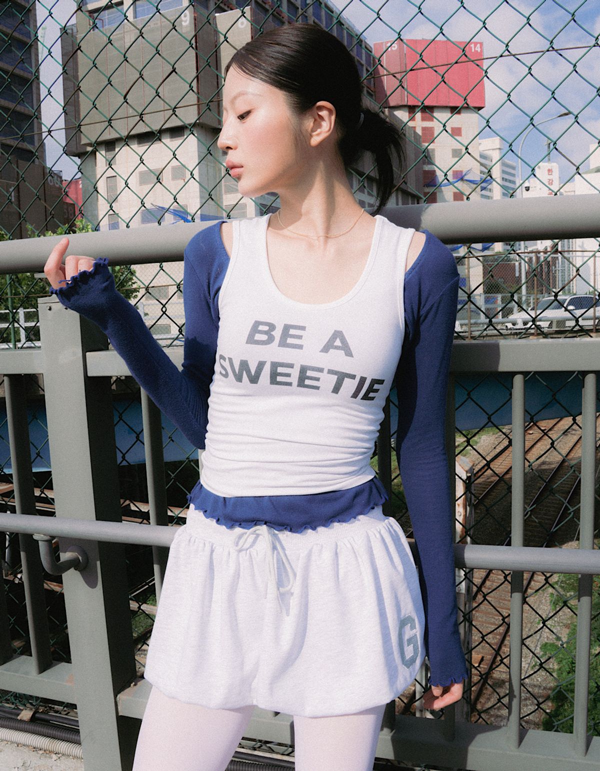 쥐쥐유(GGU) G SIGN BALLOON MINI SKIRT