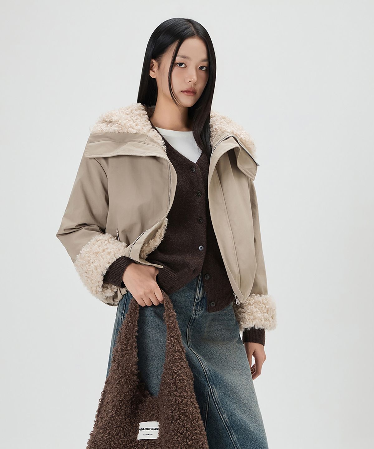 미쏘(MIXXO) 뽀글 점퍼_MIWJJG11SS
