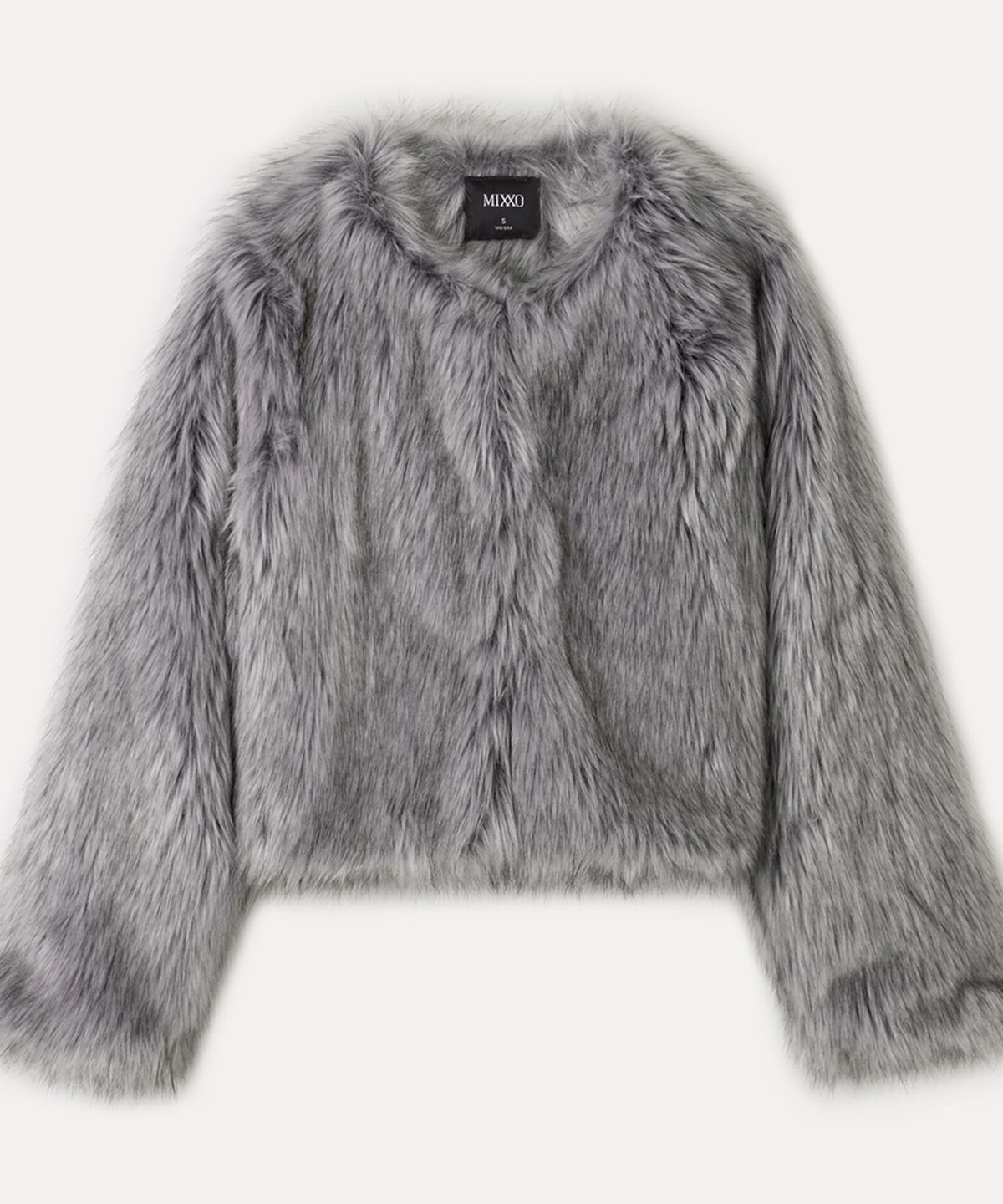 미쏘(MIXXO) 라운드넥 페이크퍼 숏자켓_MIWJLG111C