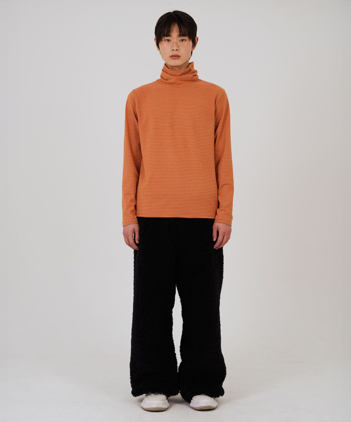 뎁크(DEPC) COLOR POP TURTLENECK T-SHIRT - ORANGE