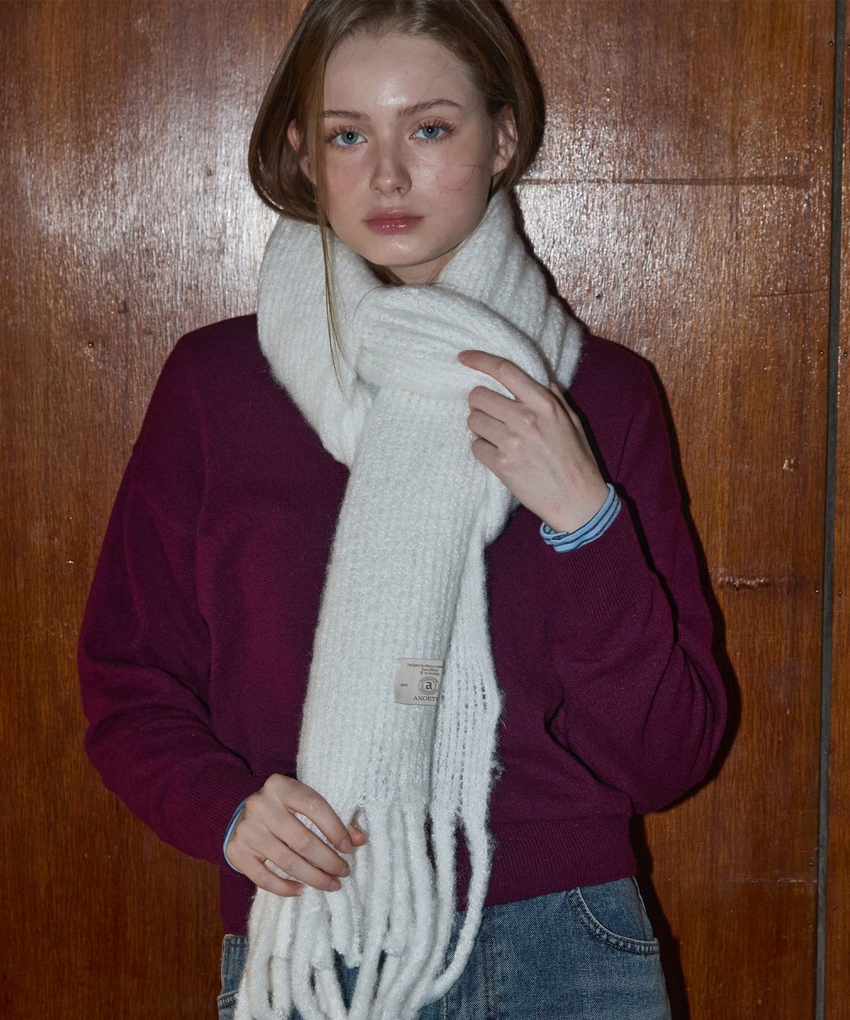 아노에틱(ANOETIC) [선물포장]ANC MELLOW SOFT MUFFLER_WHITE