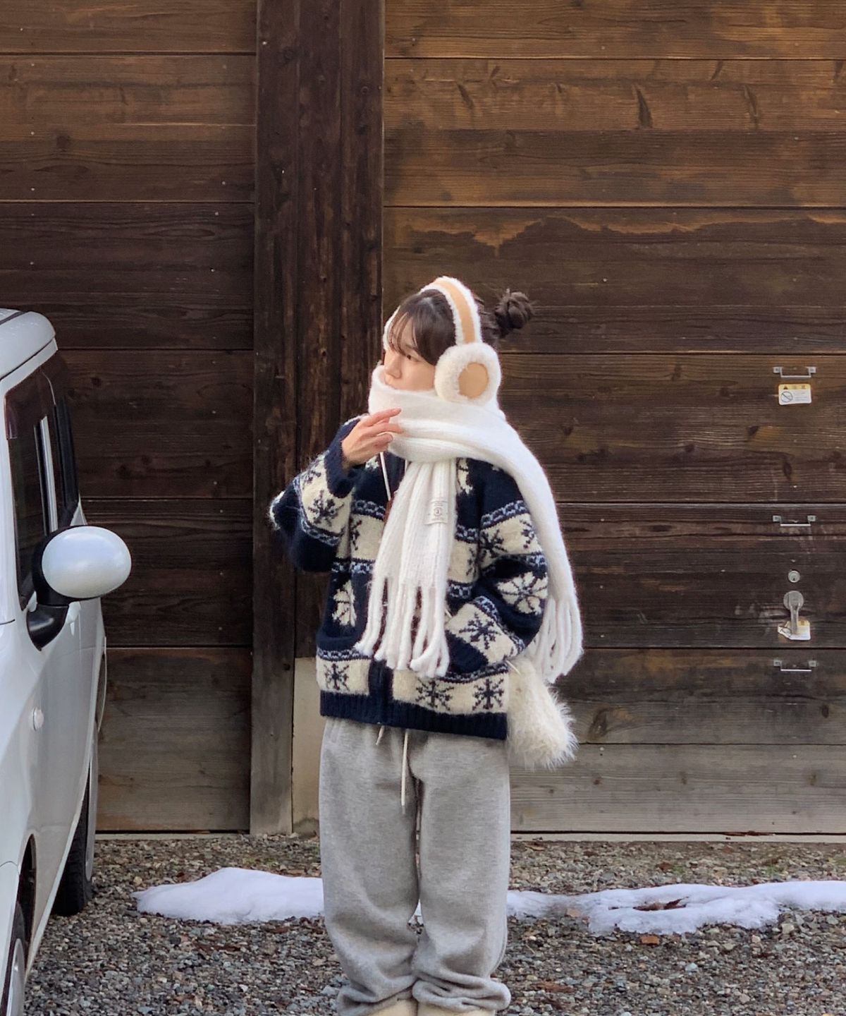아노에틱(ANOETIC) [선물포장]ANC MELLOW SOFT MUFFLER_WHITE