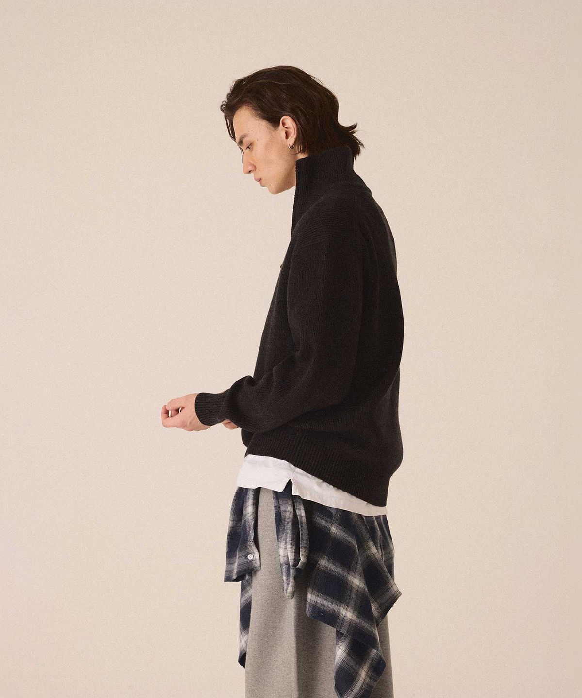 컷즈(CUTZ) 데일리 하프 집업 니트 - 4color